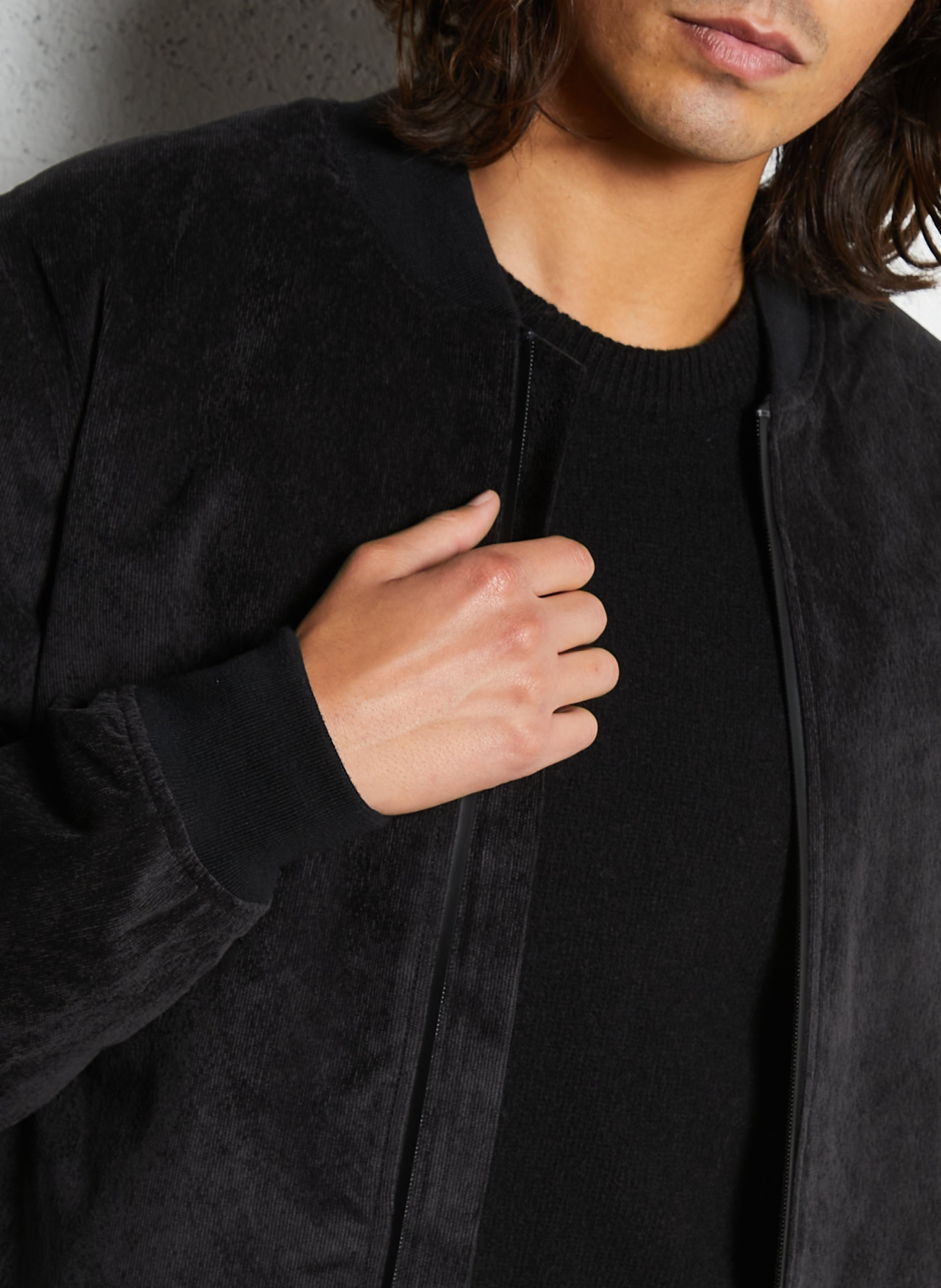 Jacket with varsity collar IKKS Black