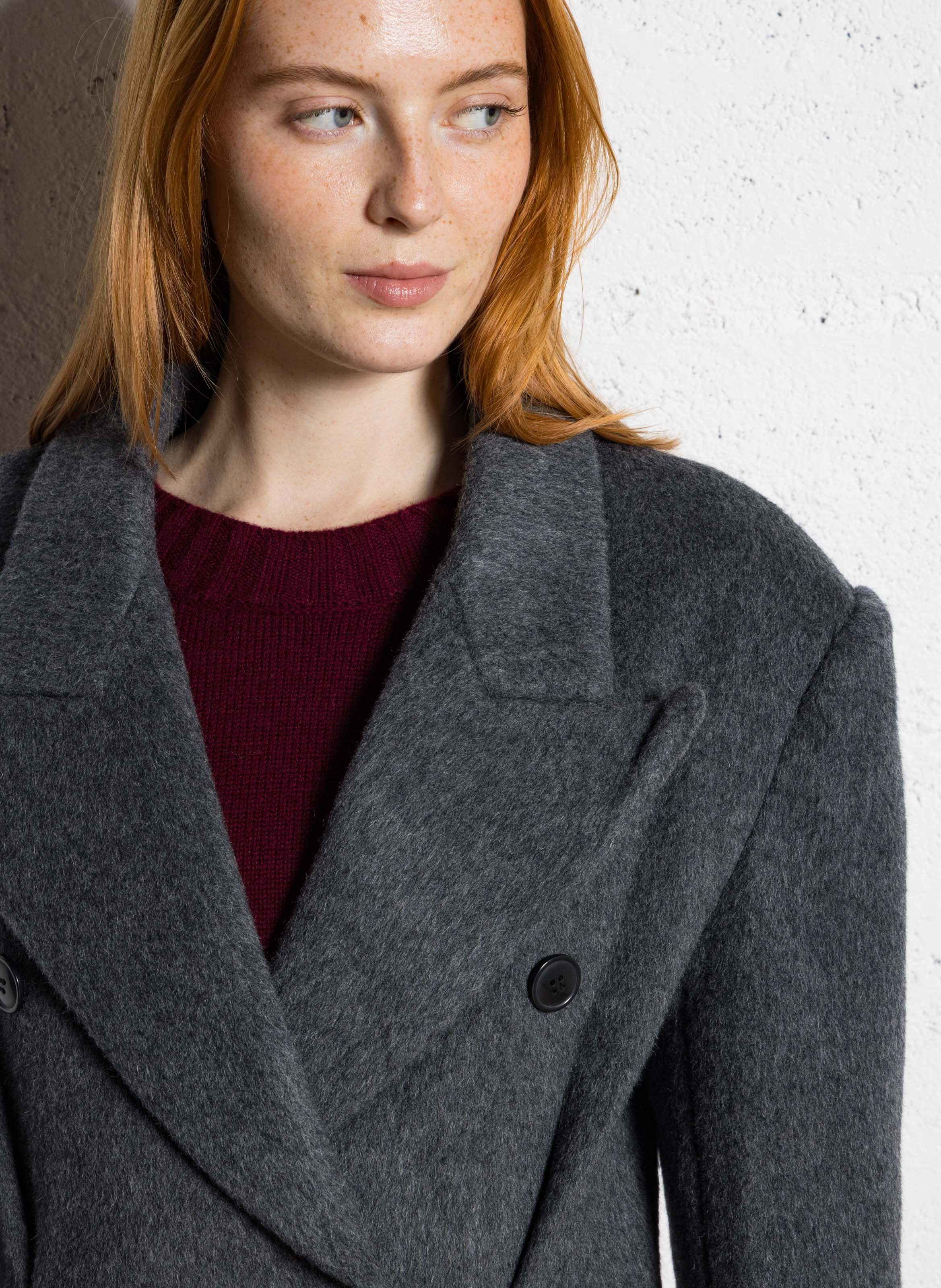 Wollen blazer BERENICE Grijs