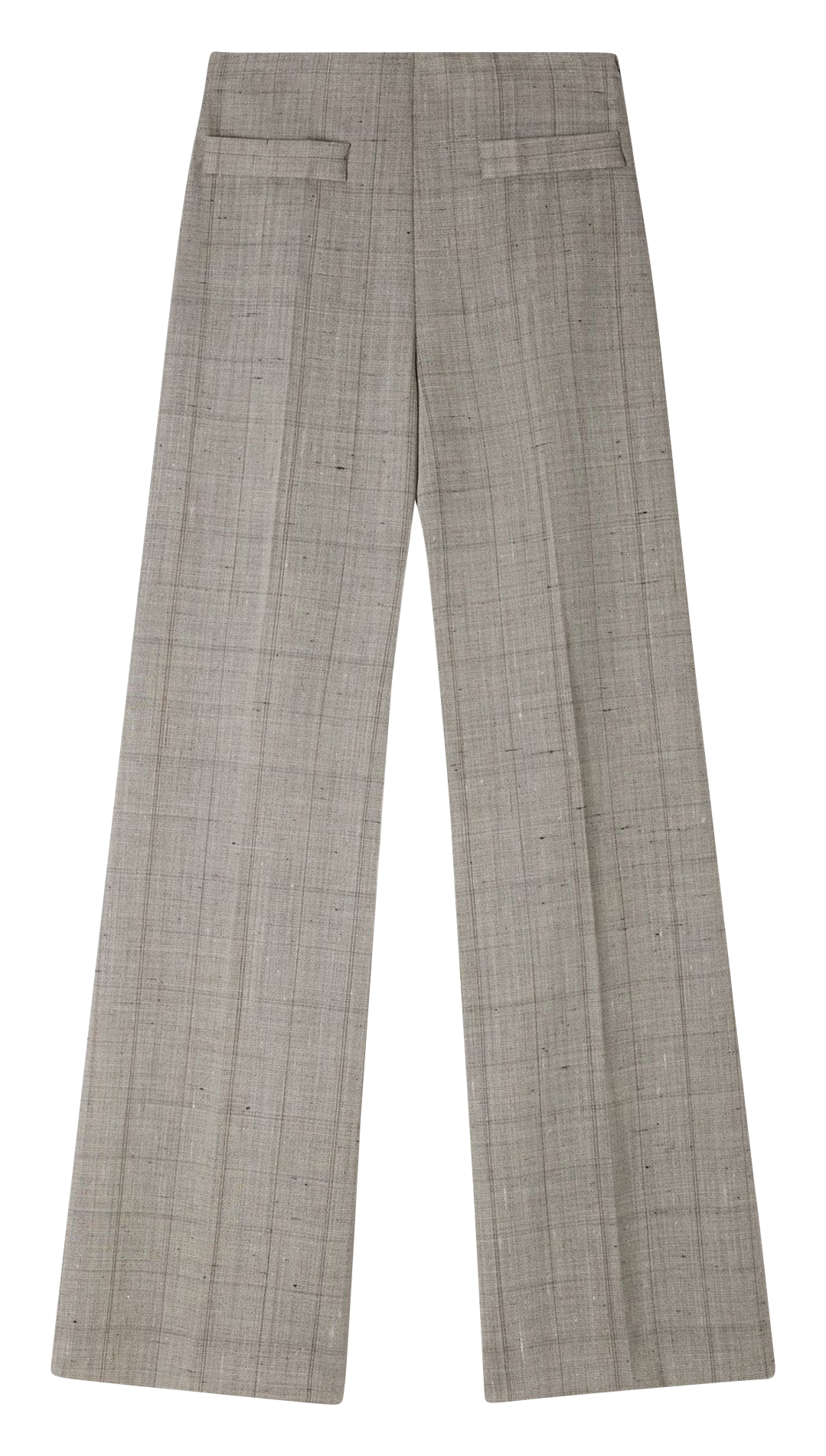Declic wool-blend loose-fit trousers SANDRO Beige