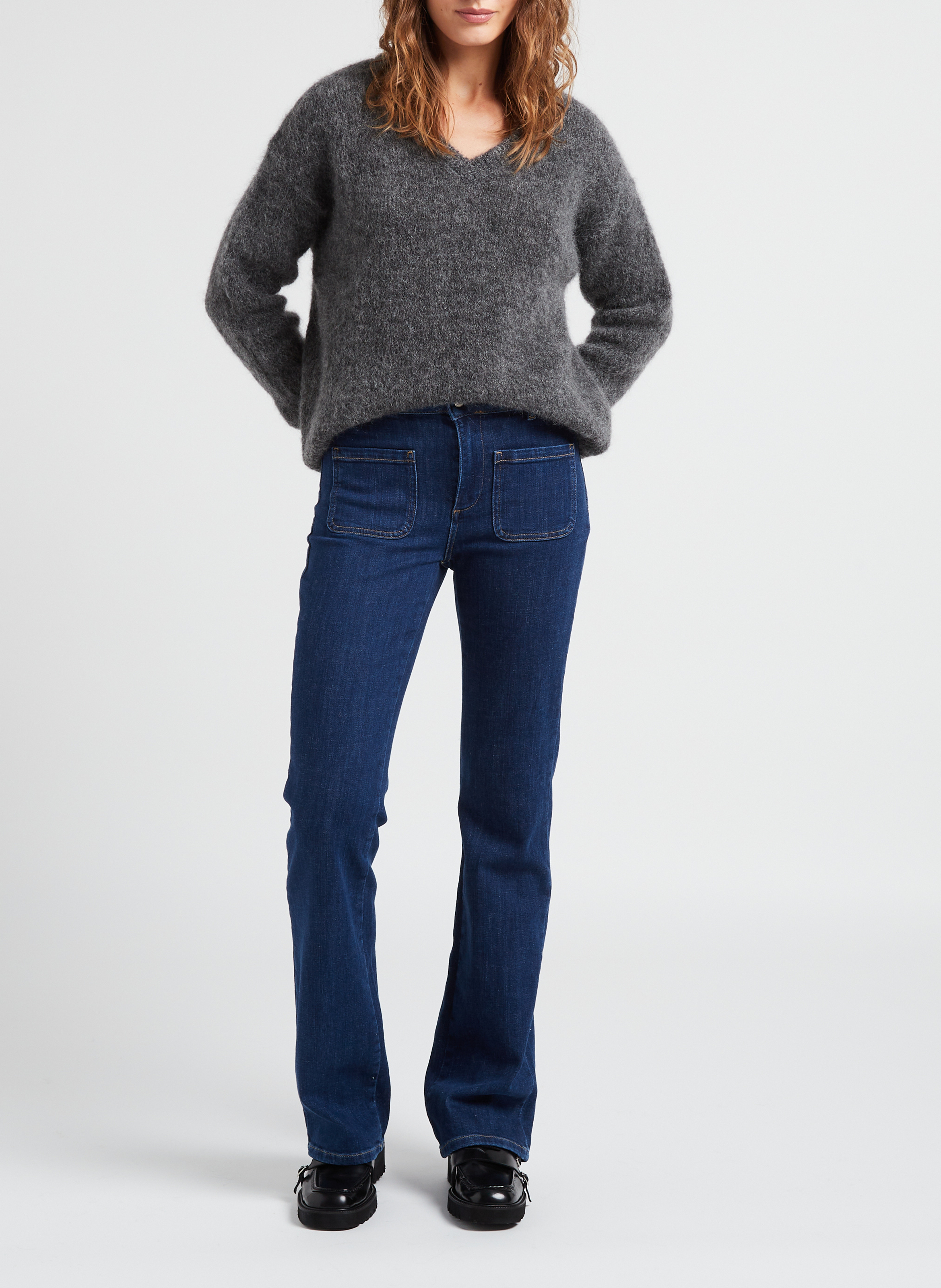 Rechte jeans | katoenblend BA&SH Blauw