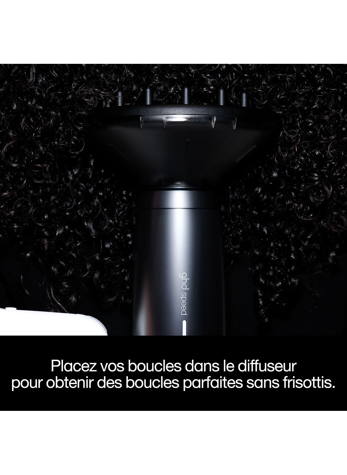 GHD DIFFUSER FOR GHD SPEED HAIR DRYER GHD Noir