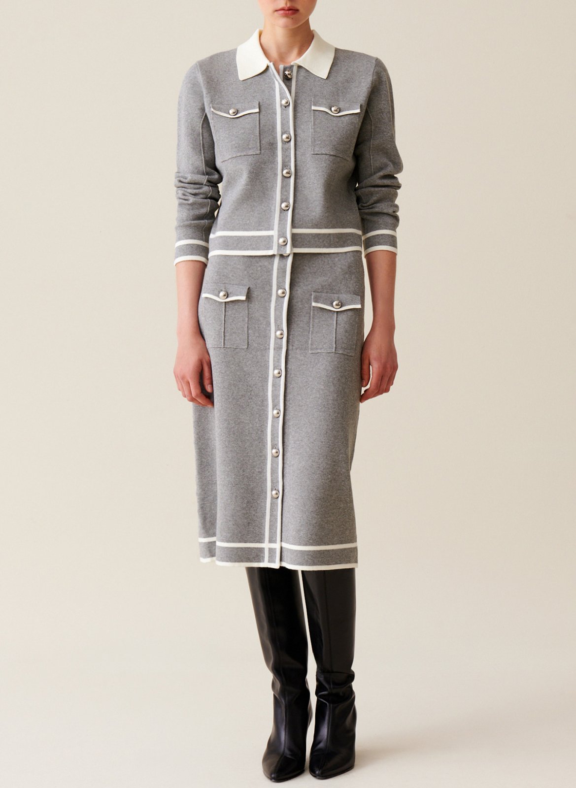 Jupe taille haute boutonnée CLAUDIE PIERLOT Multicolore