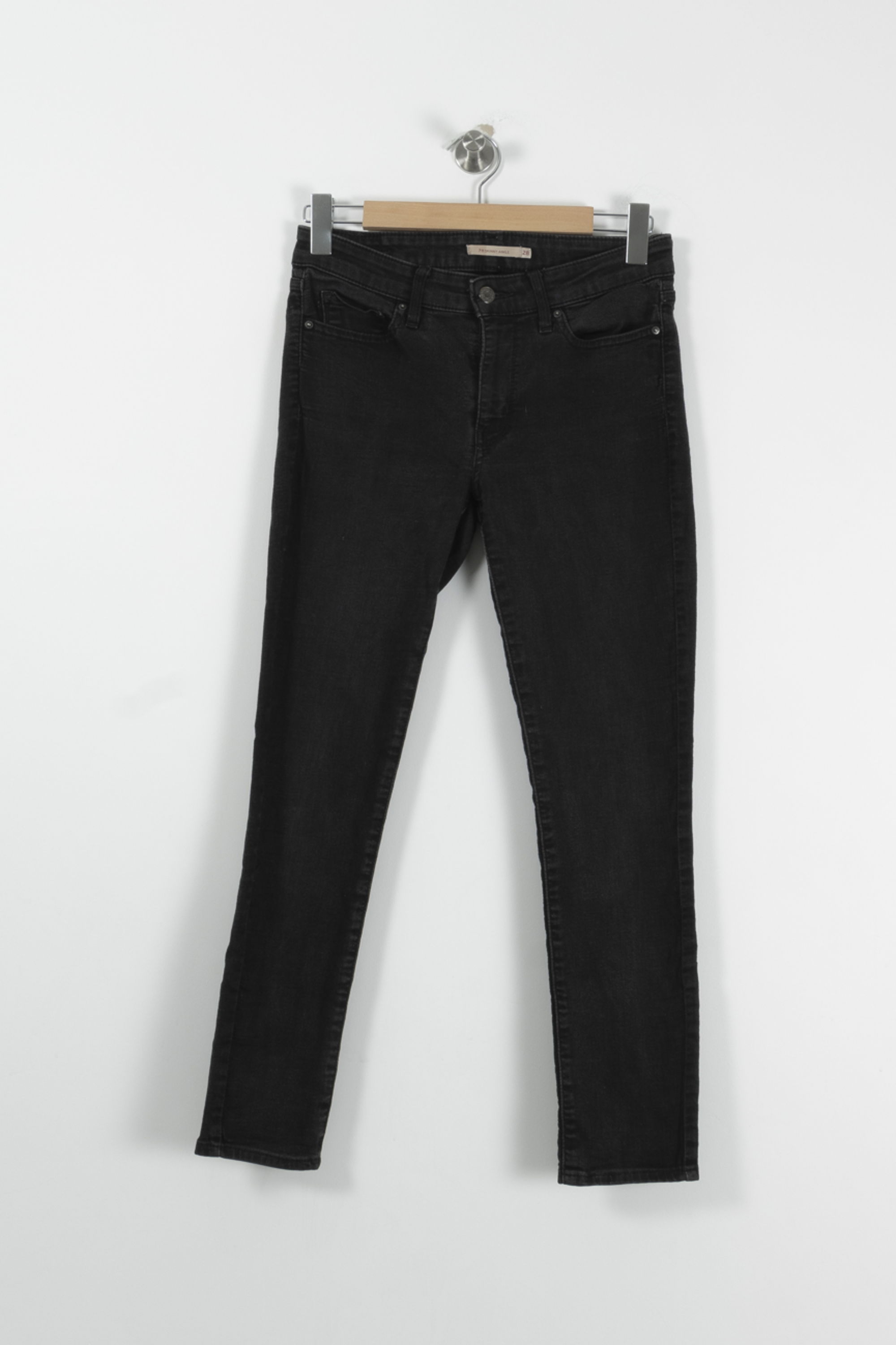 Cropped slim jeans with studs LEVI'S - Seconde main Black