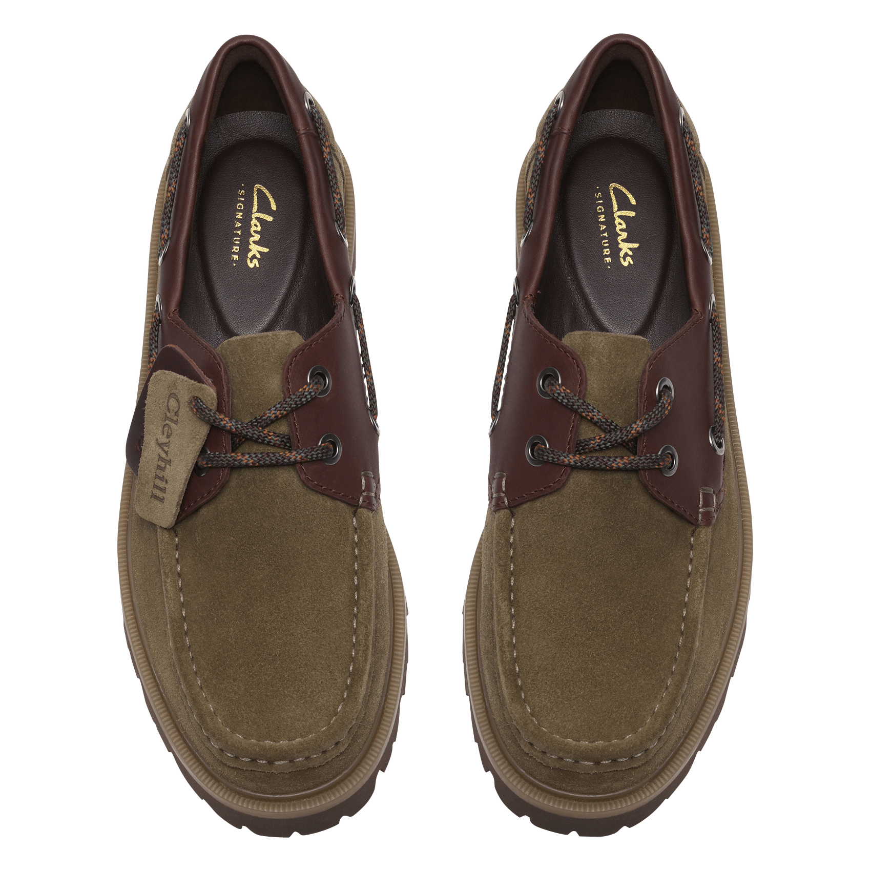 Suède bootschoenen CLARKS Groen