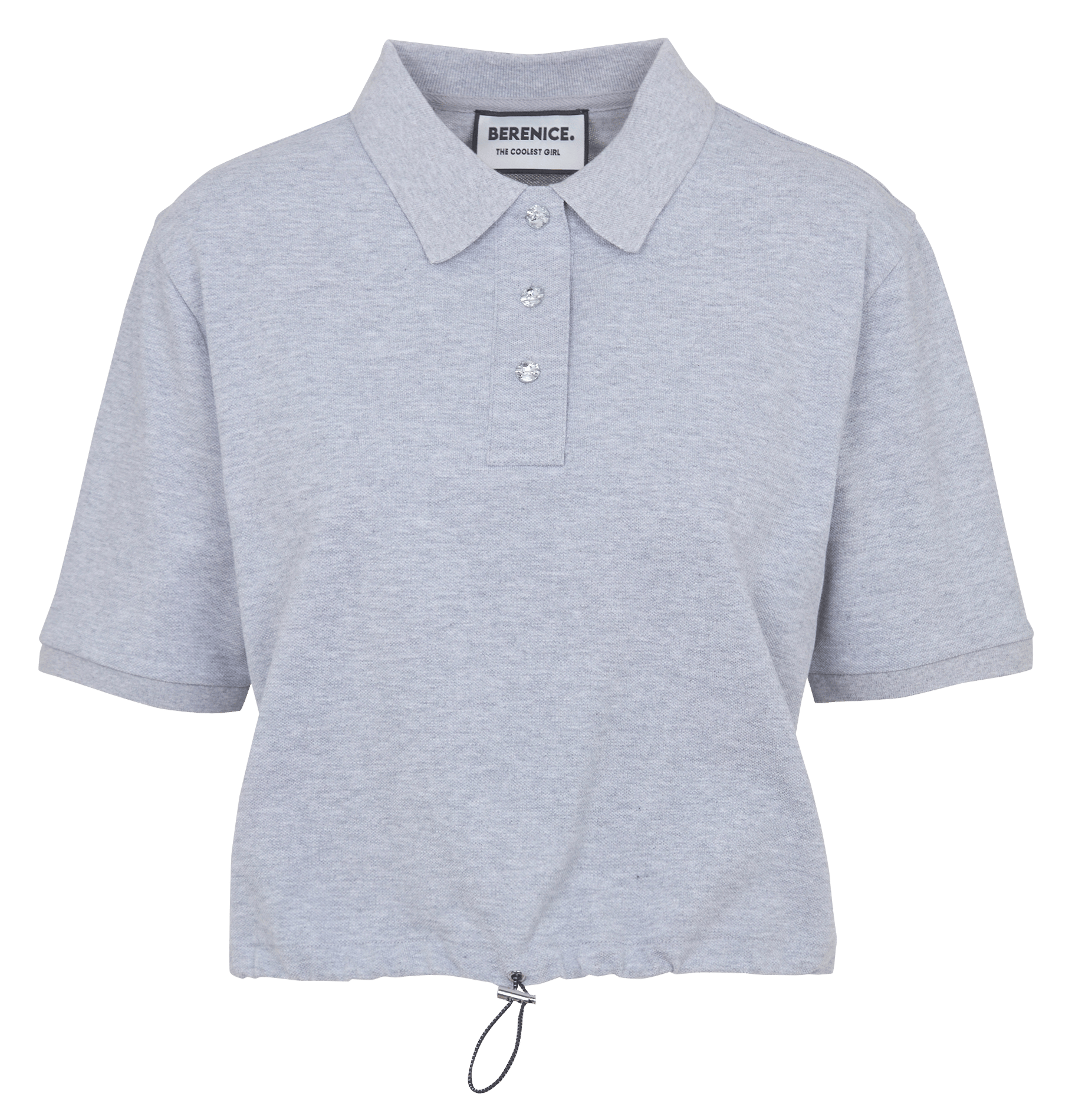 Katoenen top met polokraagje BERENICE