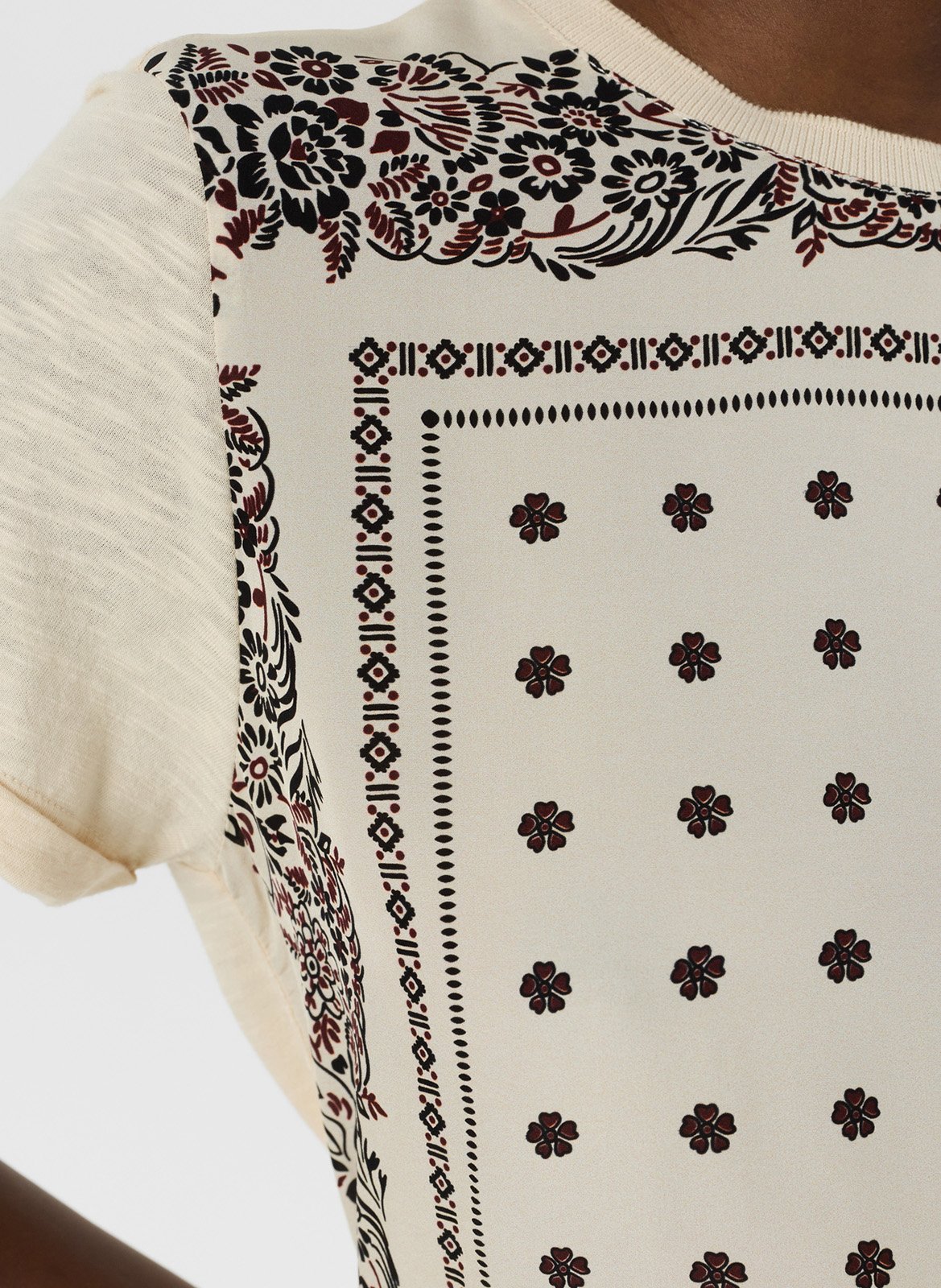 Camiseta de cuello redondo con manga 7/8 GERARD DAREL Beige