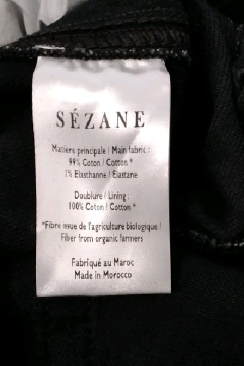 - Straight-leg jeans
- 5 pockets
- Straight cut
- Faded effect SEZANE - Seconde main Black