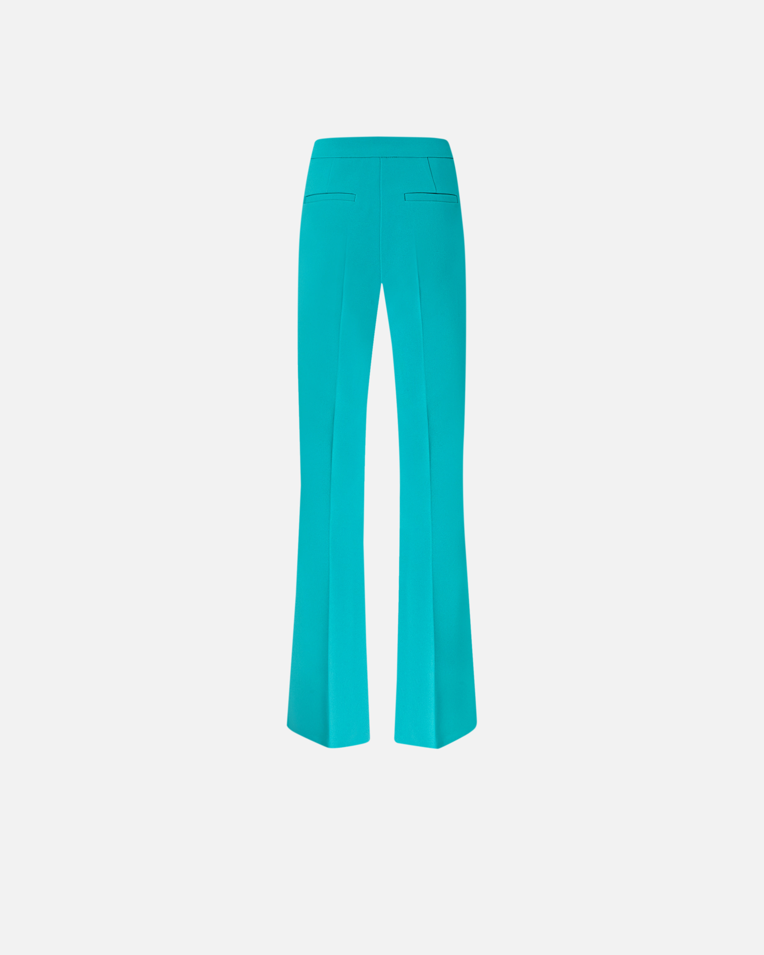 Trousers with prominent pleats Green
