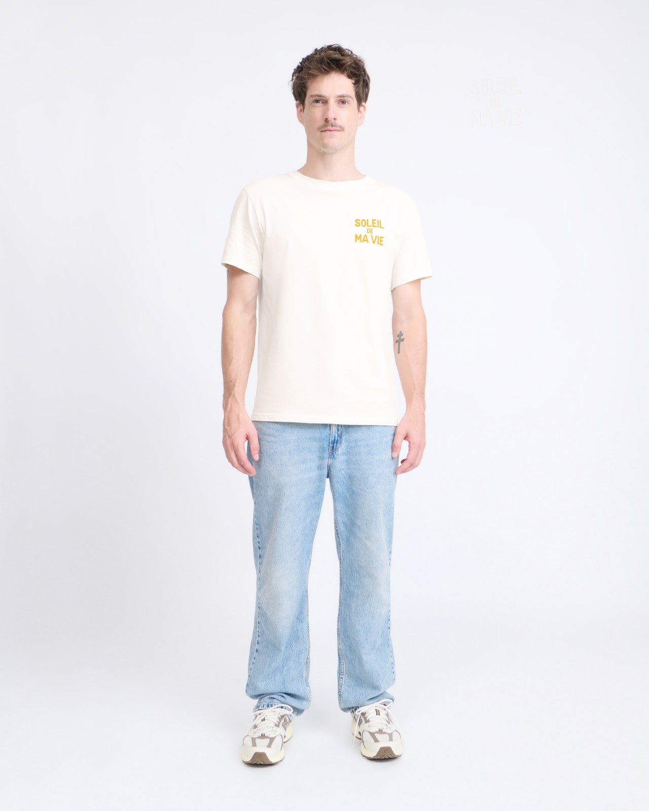 T-shirt imprimé velours soleil de ma vie EMOI EMOI Blanc