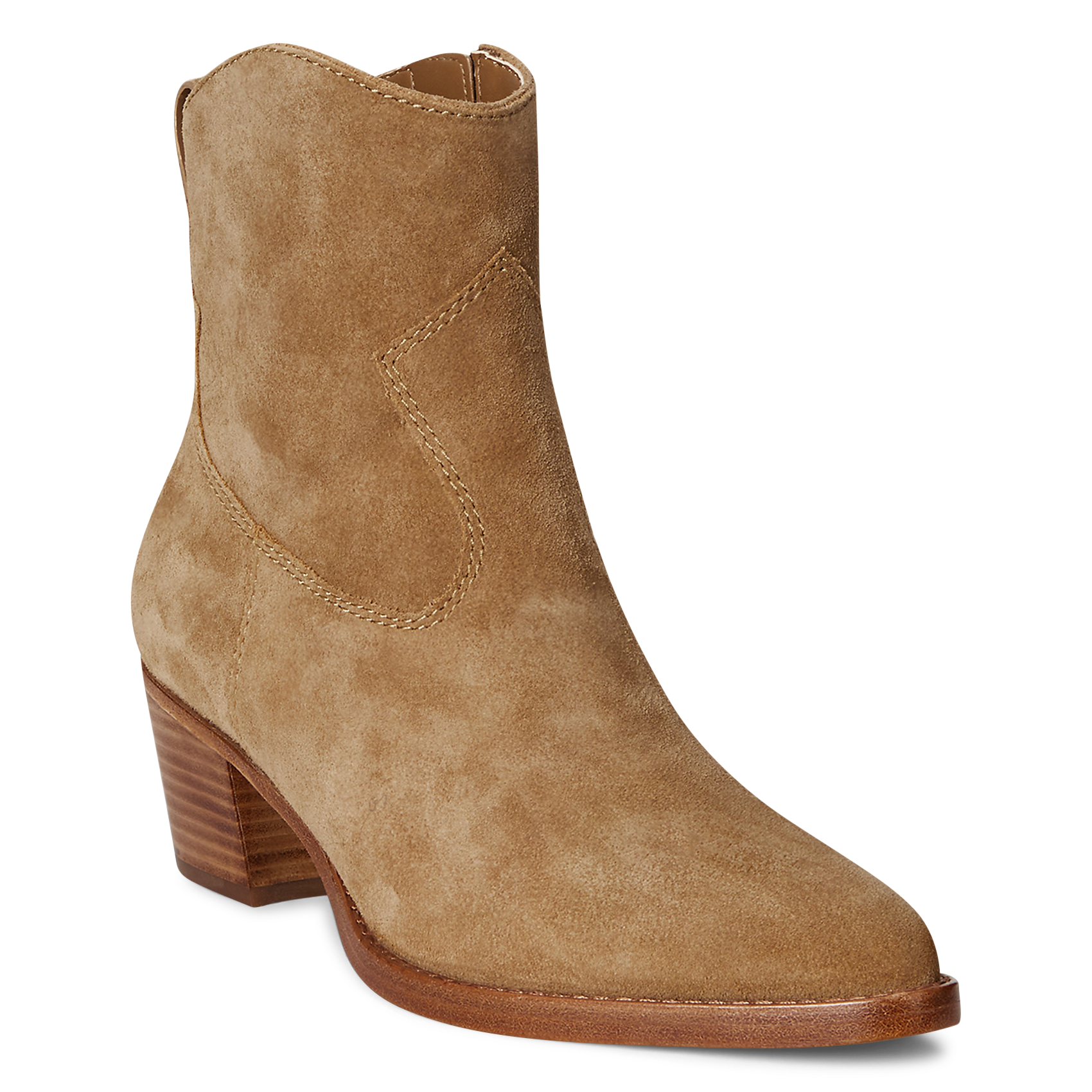 Bottines en cuir velours  LAUREN RALPH LAUREN Beige