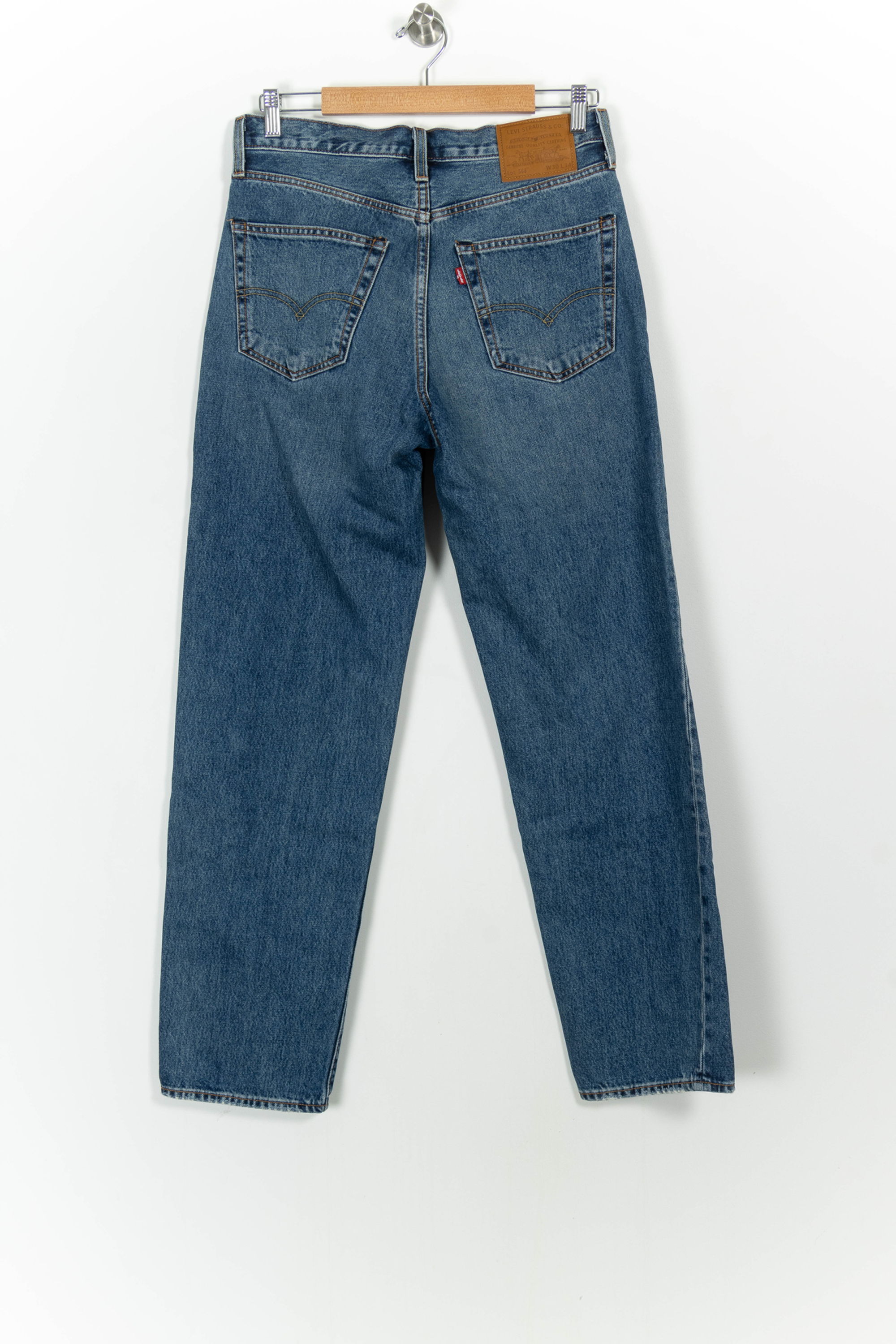 Cropped slim jeans with studs LEVI'S - Seconde main Blue