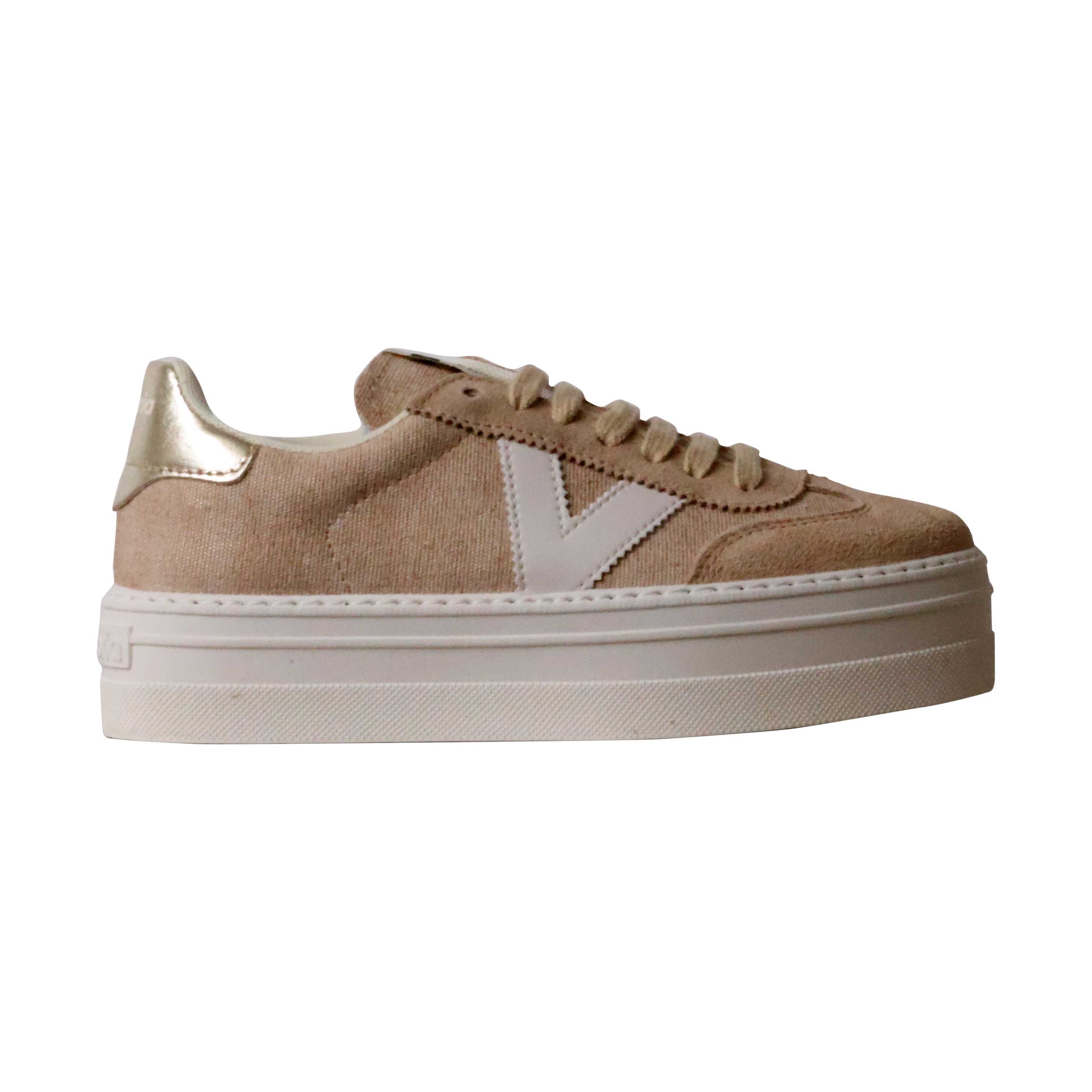 Leather trainers VICTORIA Grey