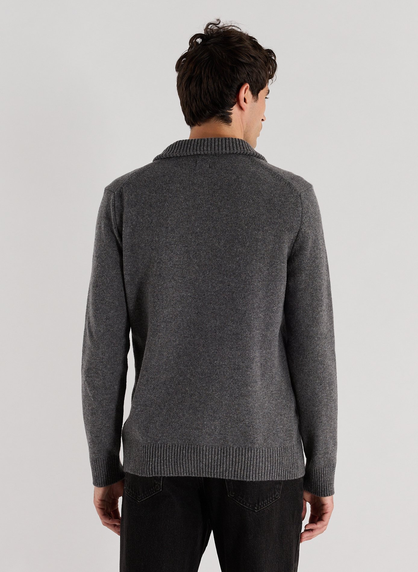 Pull gefil en maille gefil-h AU PRINTEMPS PARIS Gris