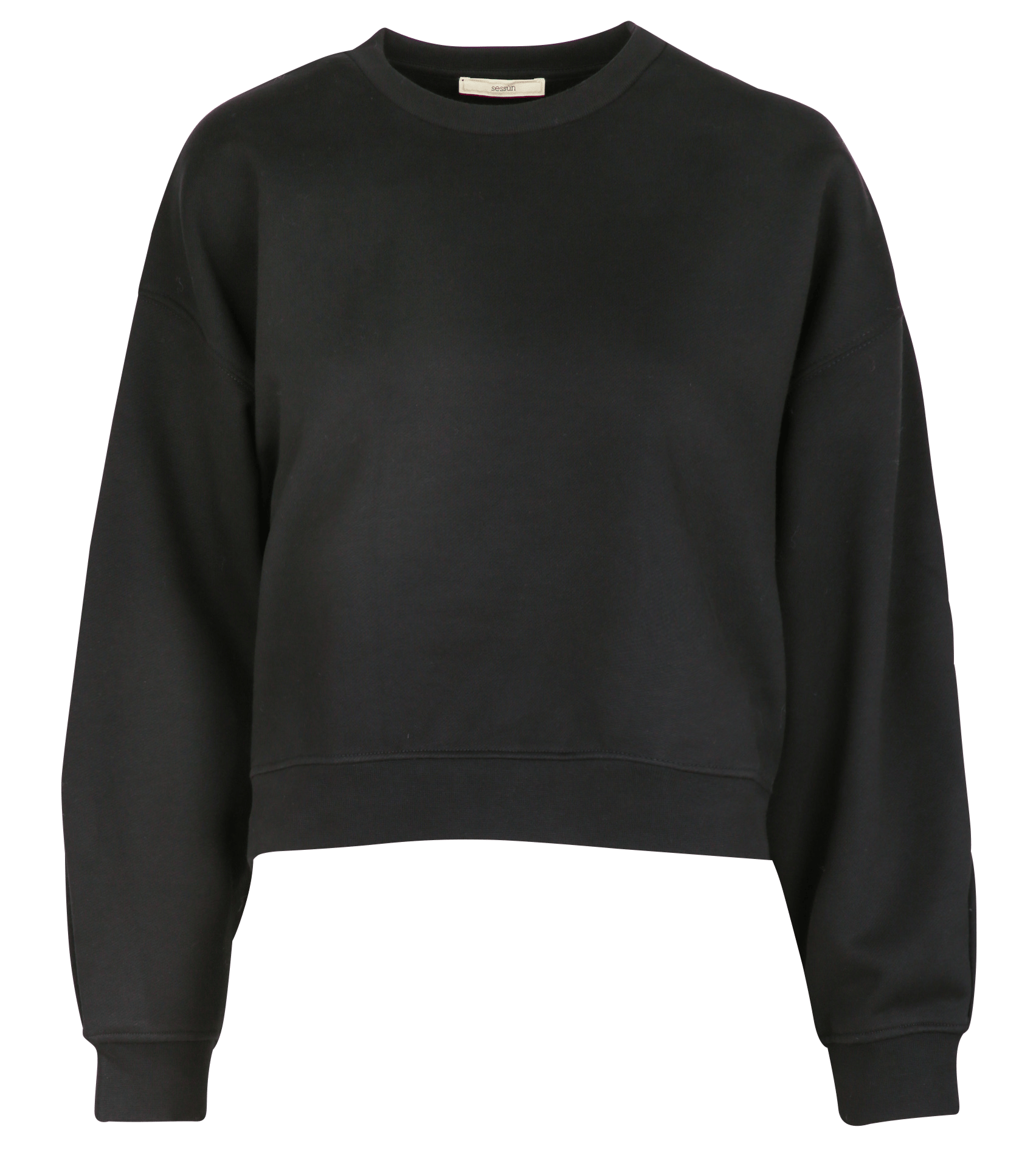 Sweat col rond en coton SESSUN Noir