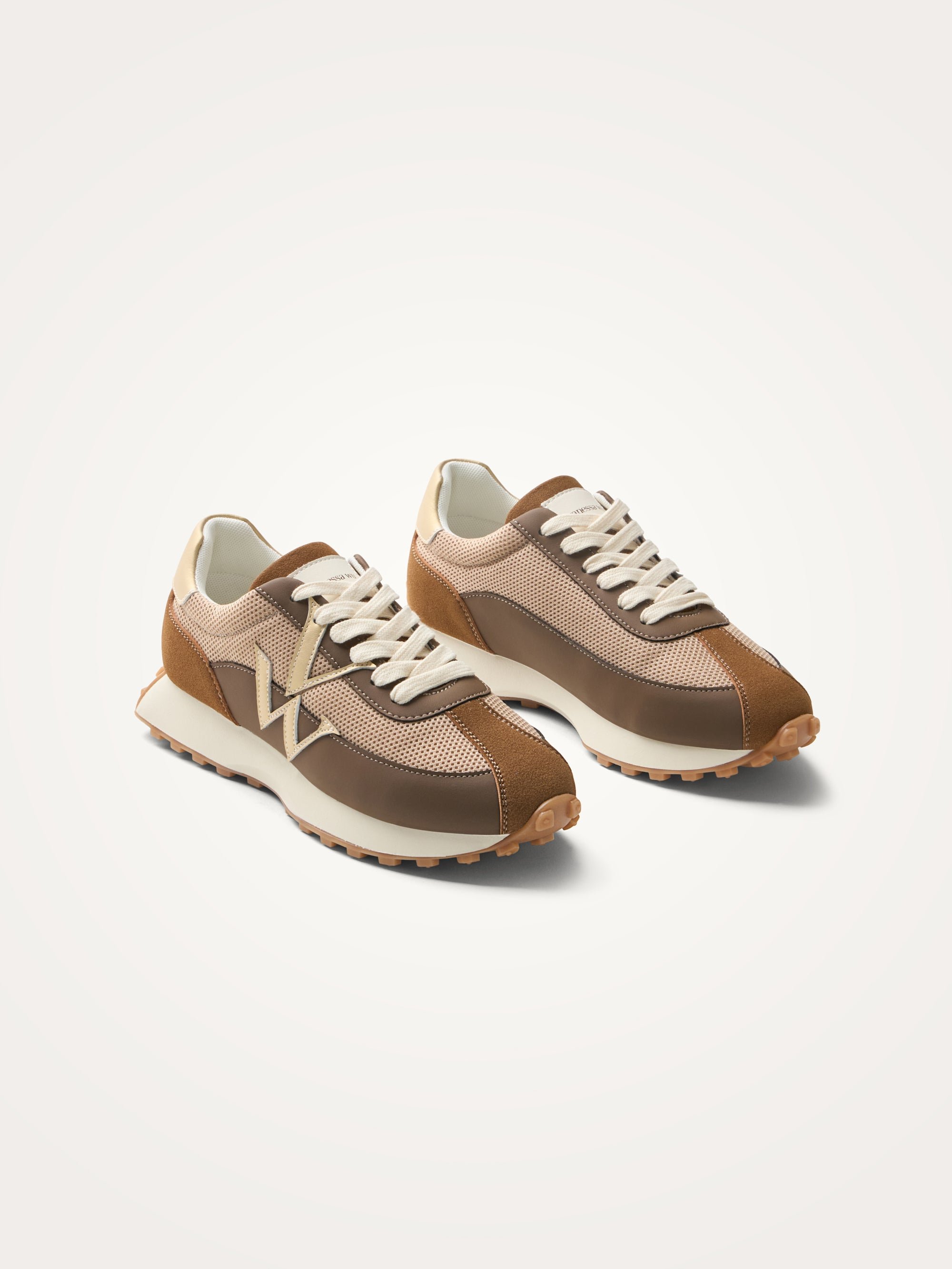 Sneakers with monogram on running sole VANESSA WU Green