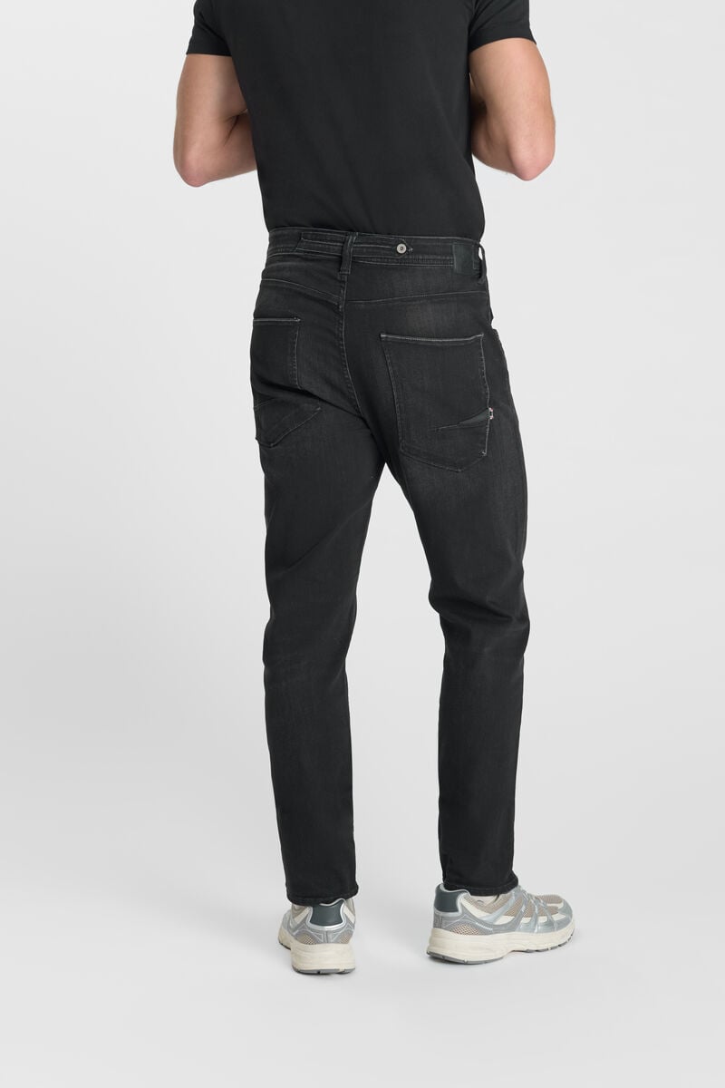 Loose jeans, wide, length 34 LE TEMPS DES CERISES Black