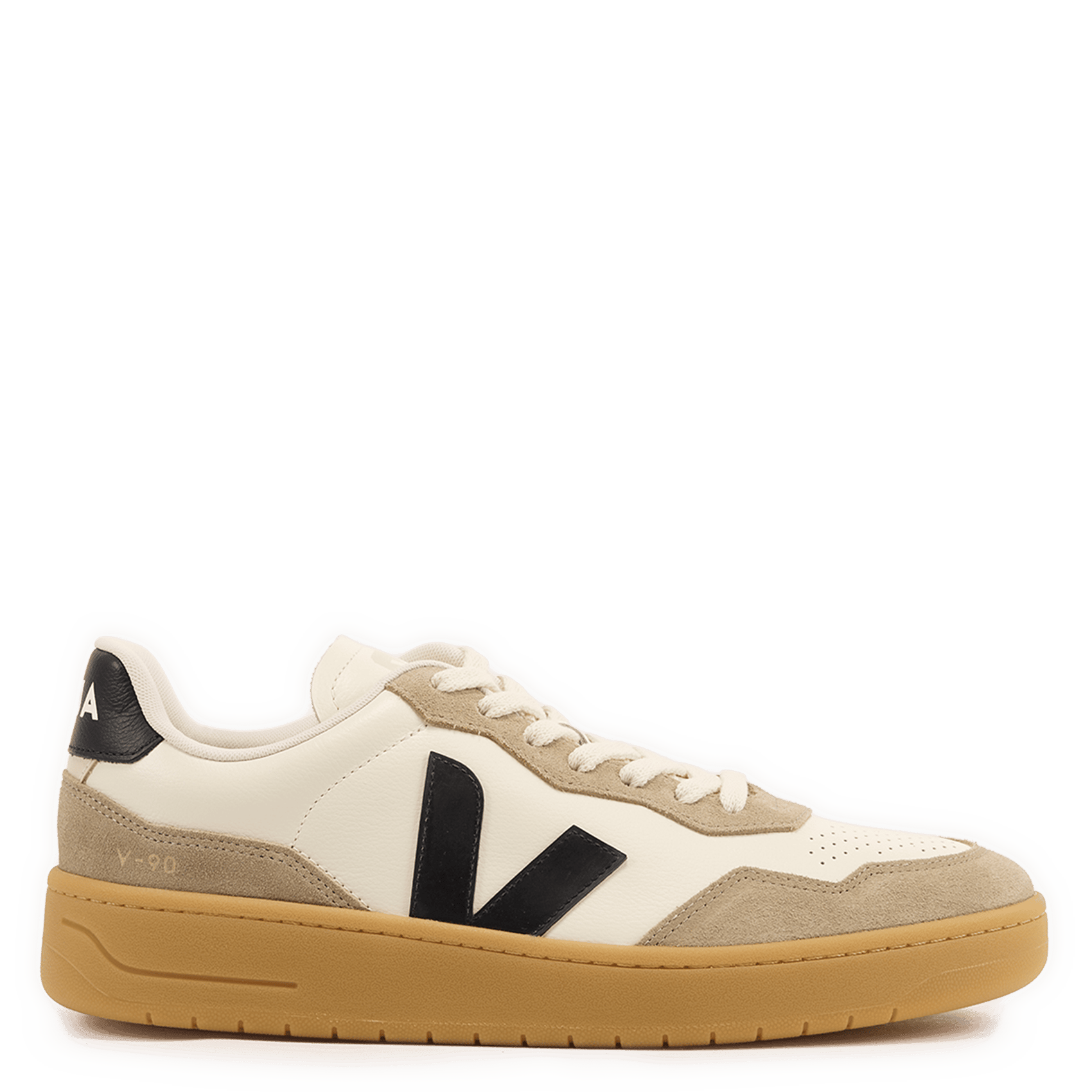 Baskets basses en cuir VEJA Noir