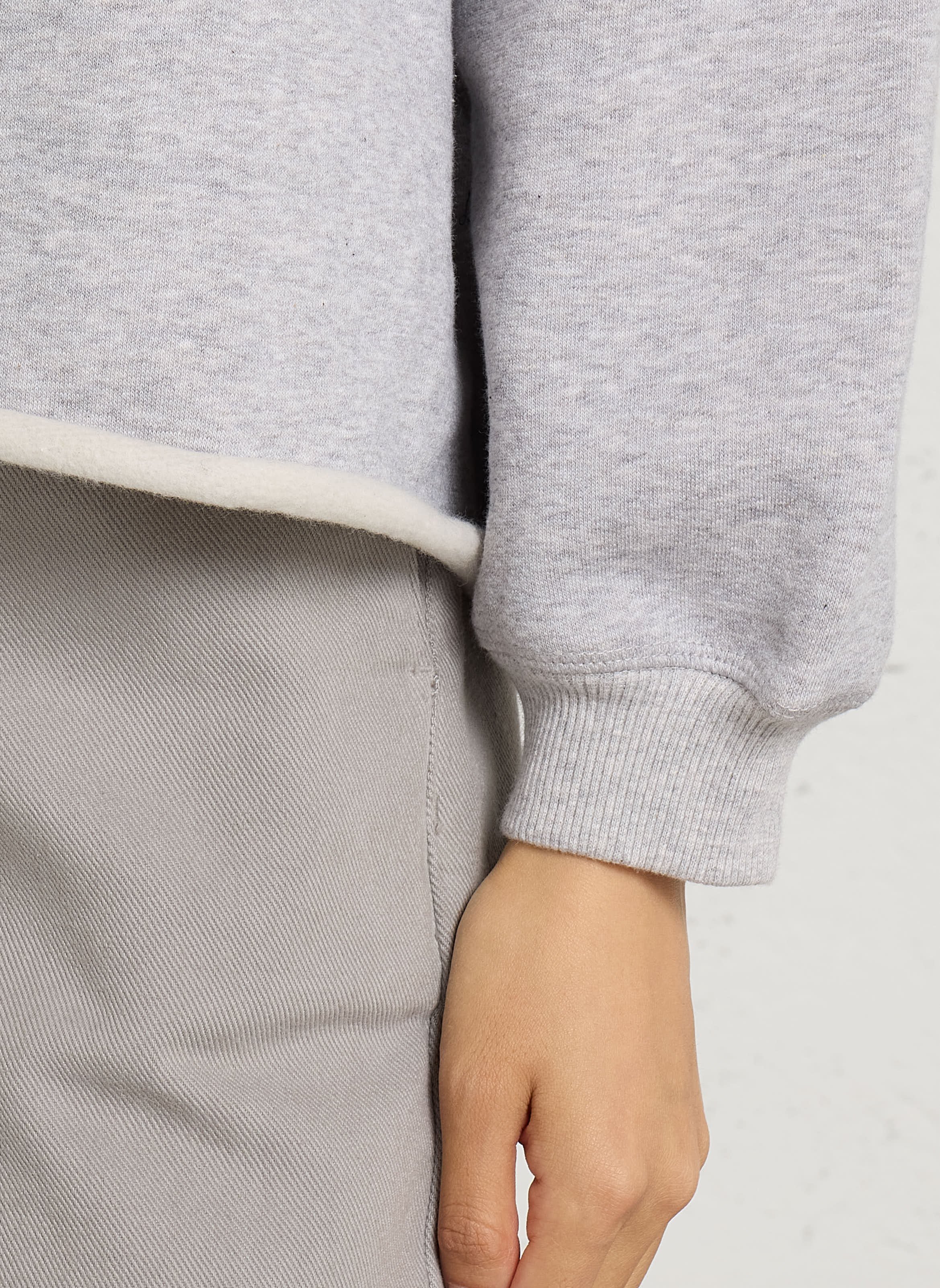 Gestreepte, oversized sweater met ronde hals, katoenblend HOD PARIS Grijs