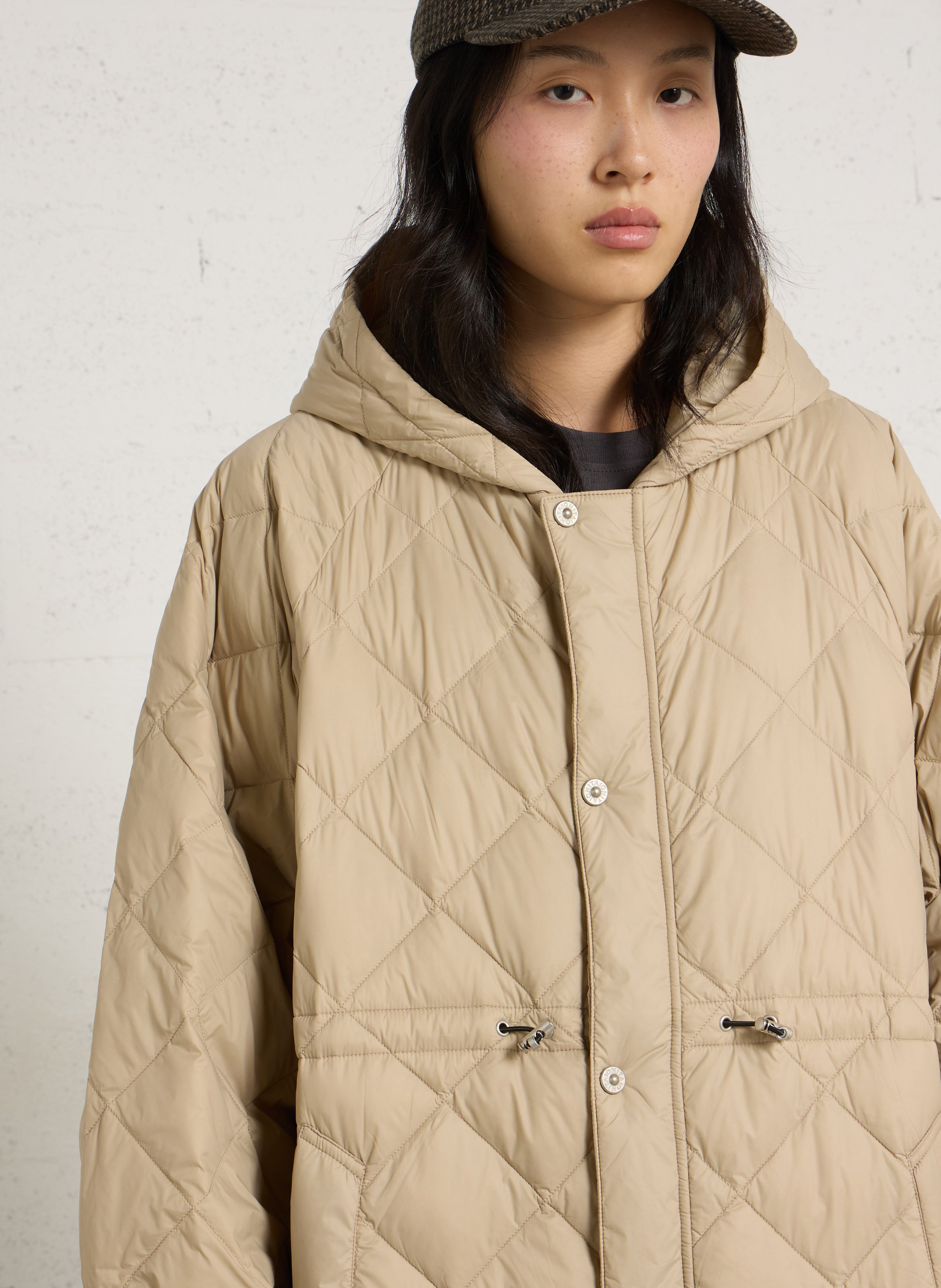 Oversized donsjack TAION Beige