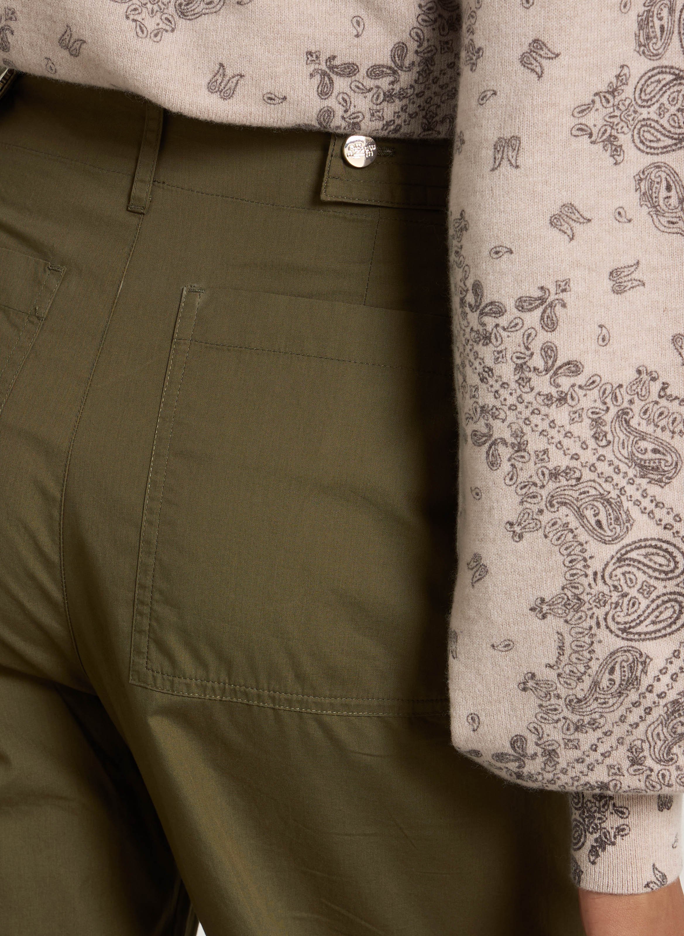 Cotton cargo pants BERENICE Khaki
