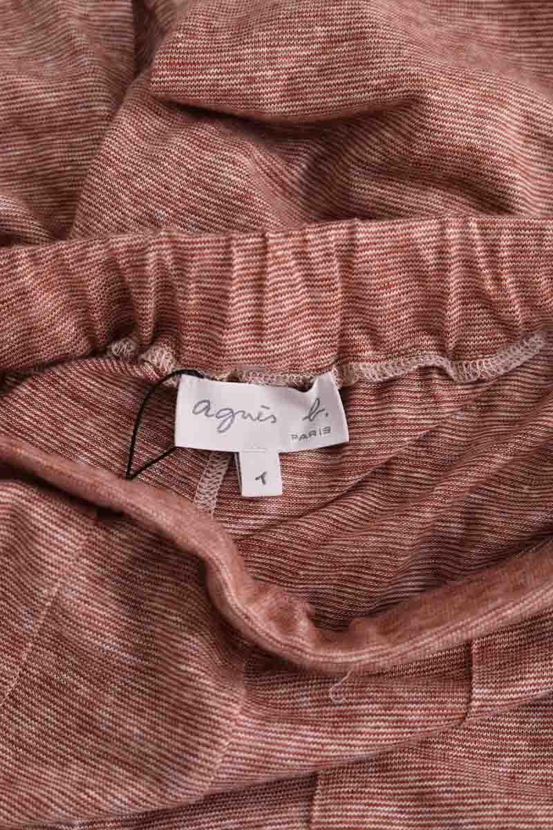 Straight-leg pants AGNES B. - Seconde Main Beige