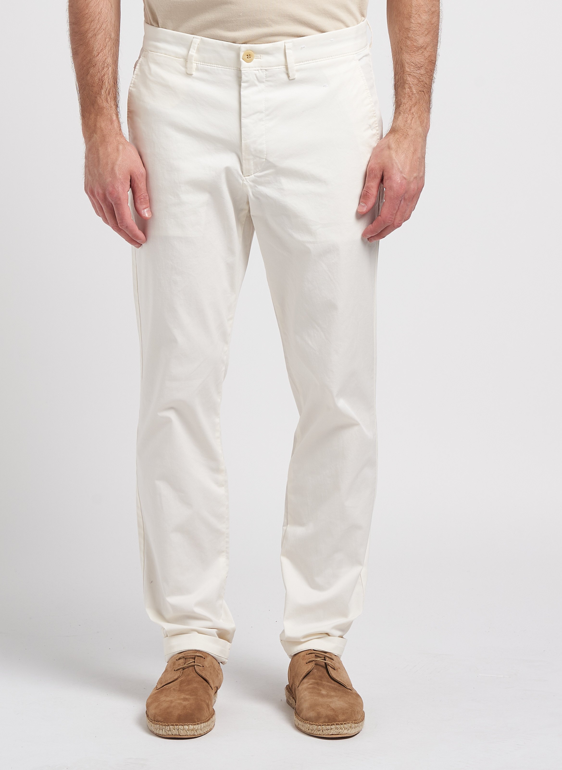 Slim-fit cotton-blend chinos DOCKERS White