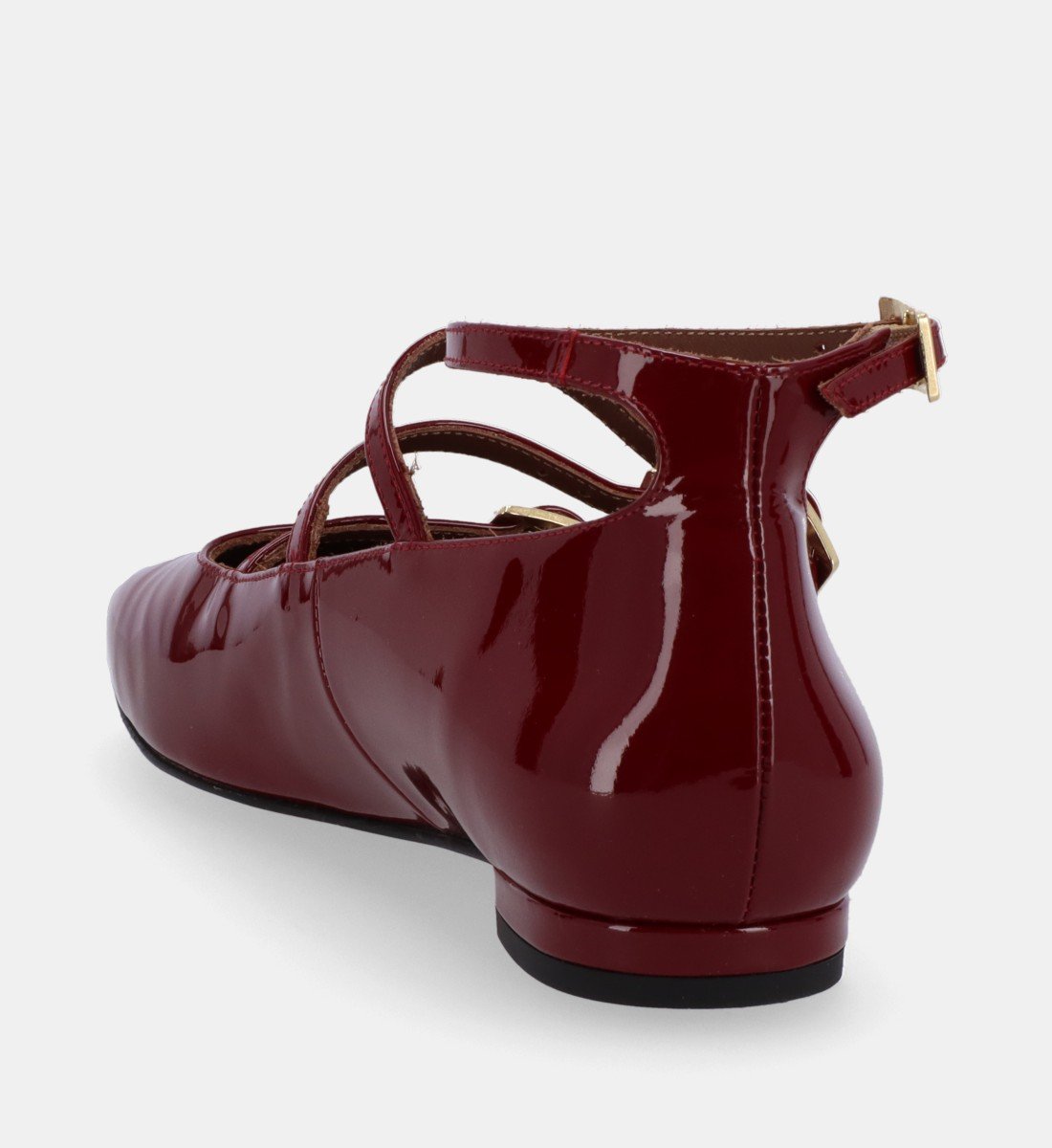 Ballerines mary jane en cuir ALOHAS Rouge