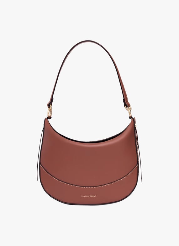 Sac porté épaule en cuir Daily bag mm Marron Vanessa bruno Femme