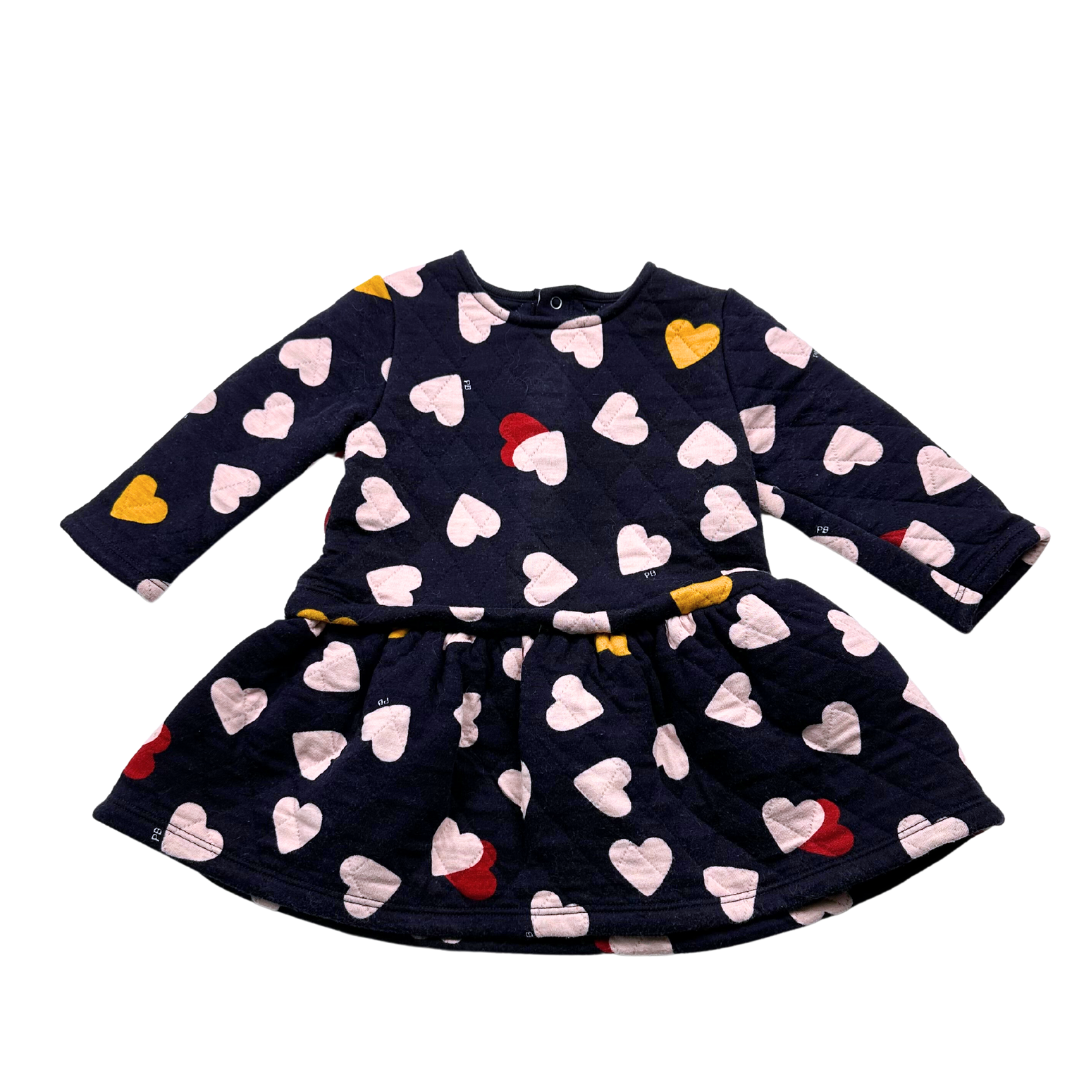 Blue baby dress - 12 months PETIT BATEAU - Seconde Main Blue