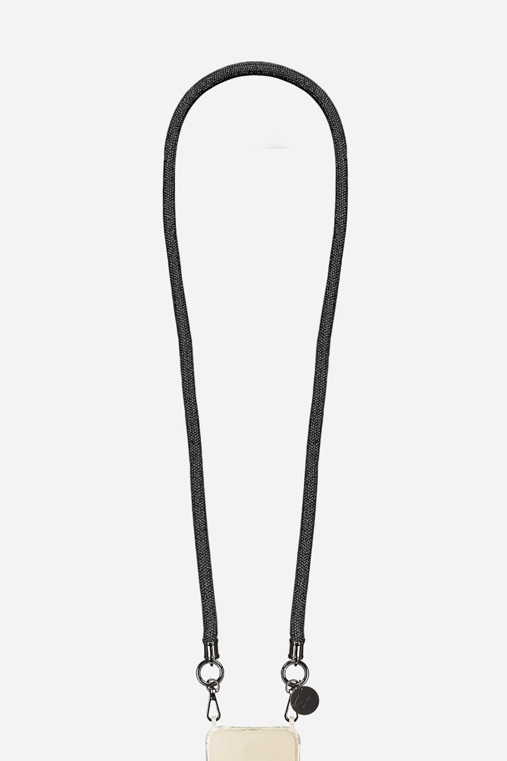 Cotton phone cord LA COQUE FRANCAISE Black