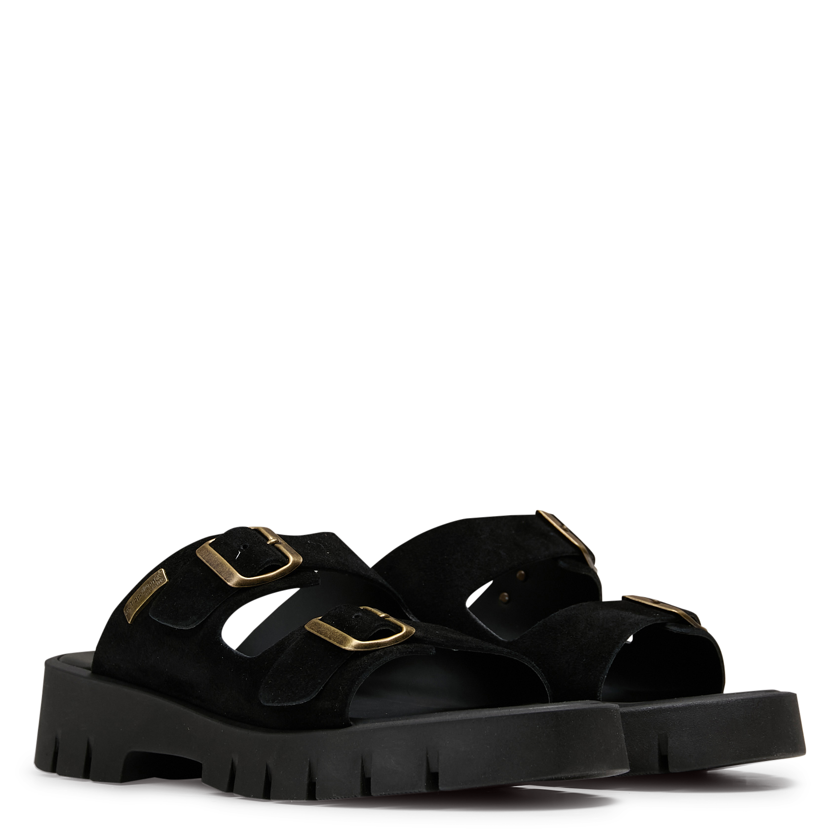 Fabia leather wedge sandals LES TROPEZIENNES PAR M.BELARBI Black
