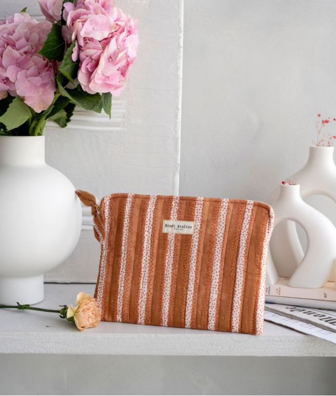 Flat clutch bag BINDI ATELIER Orange