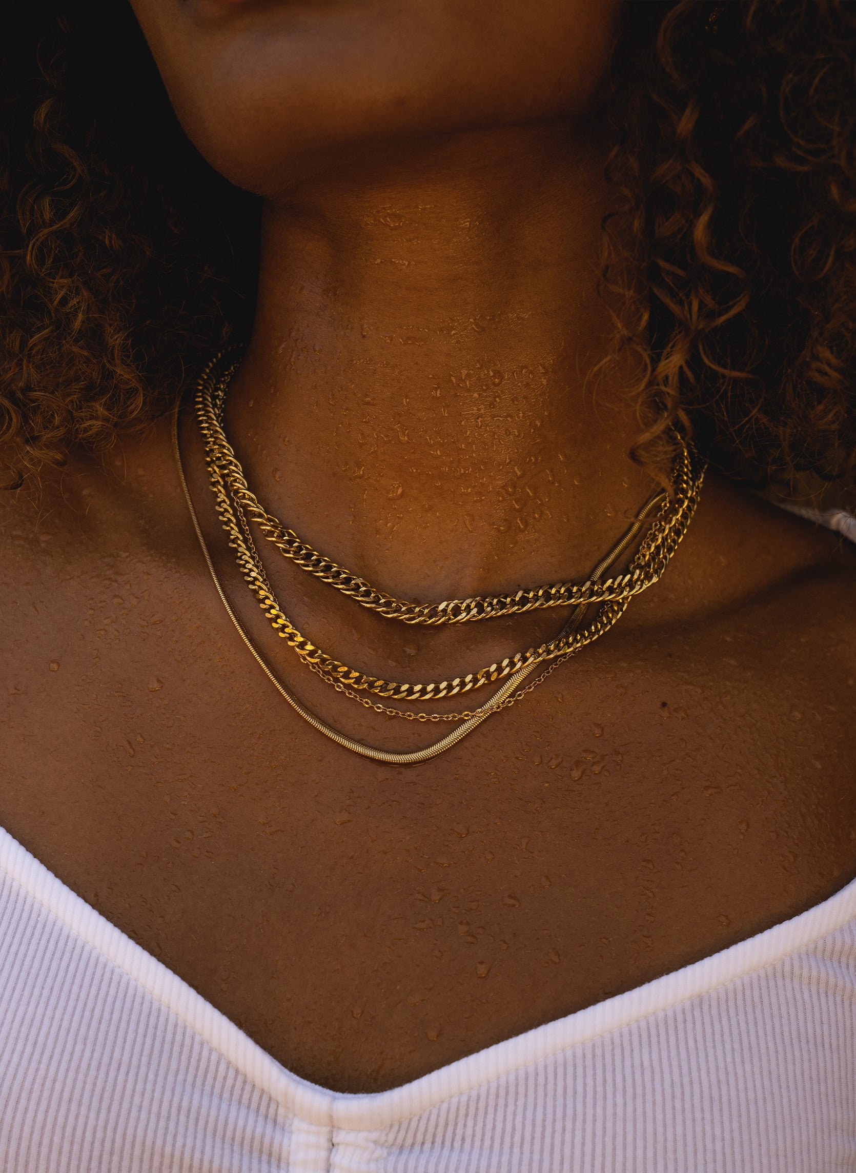 Carina chain necklace AEC Paris Golden