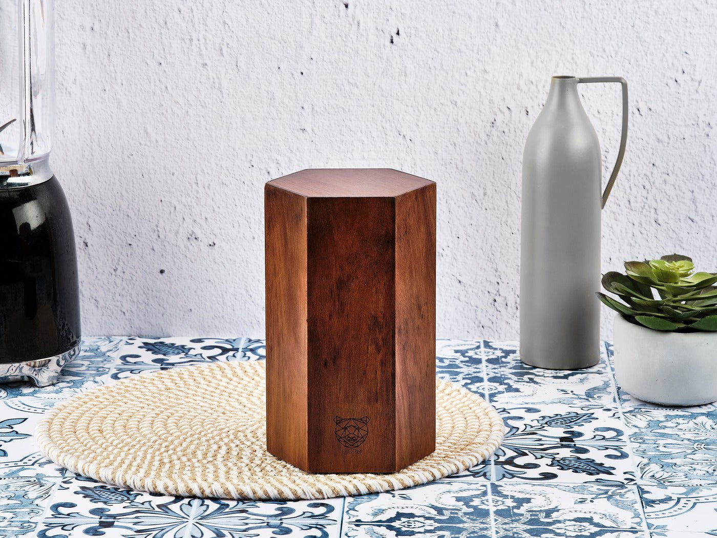 Imatra universal magnetic knife block BJORN Brown