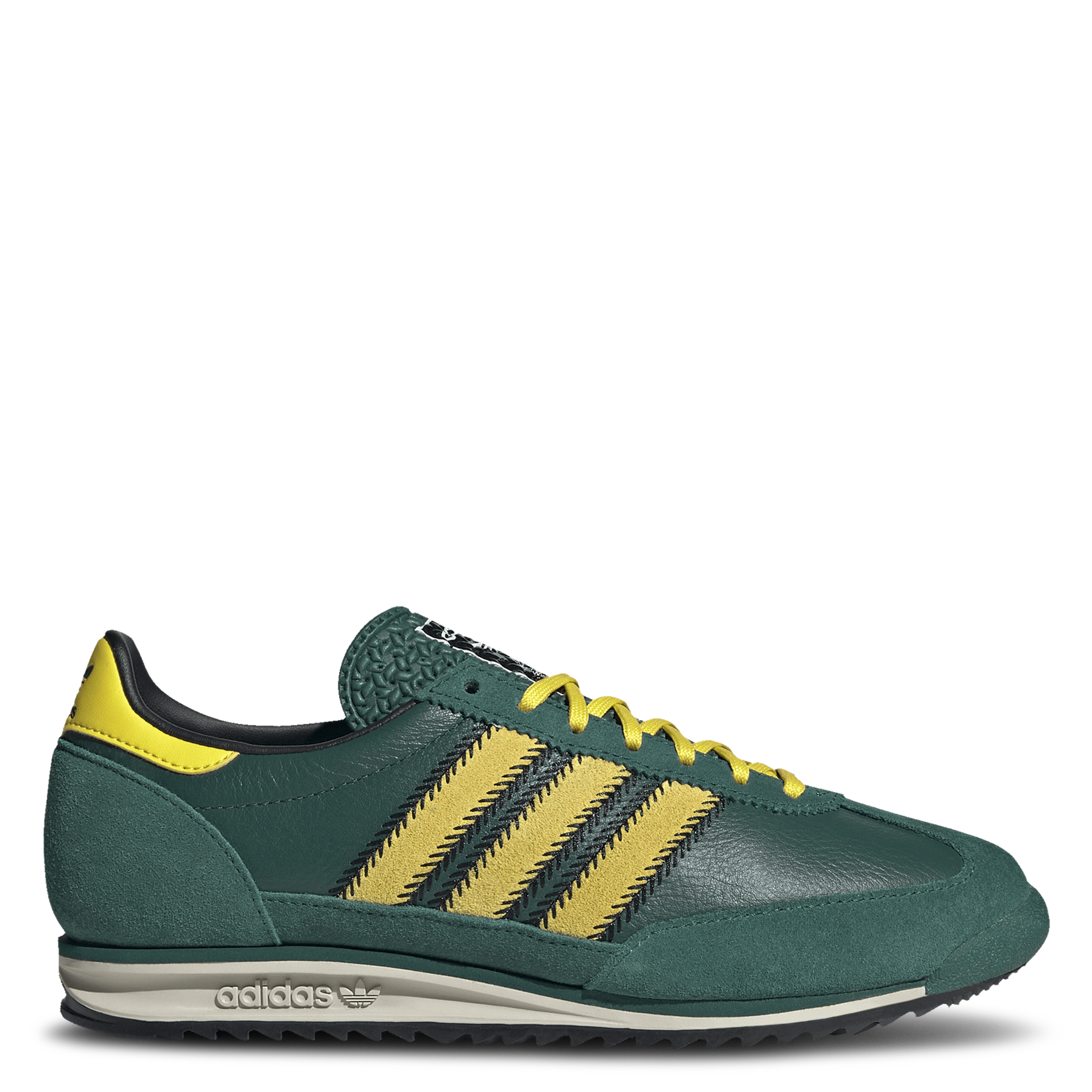 Baskets basses en cuir ADIDAS Vert