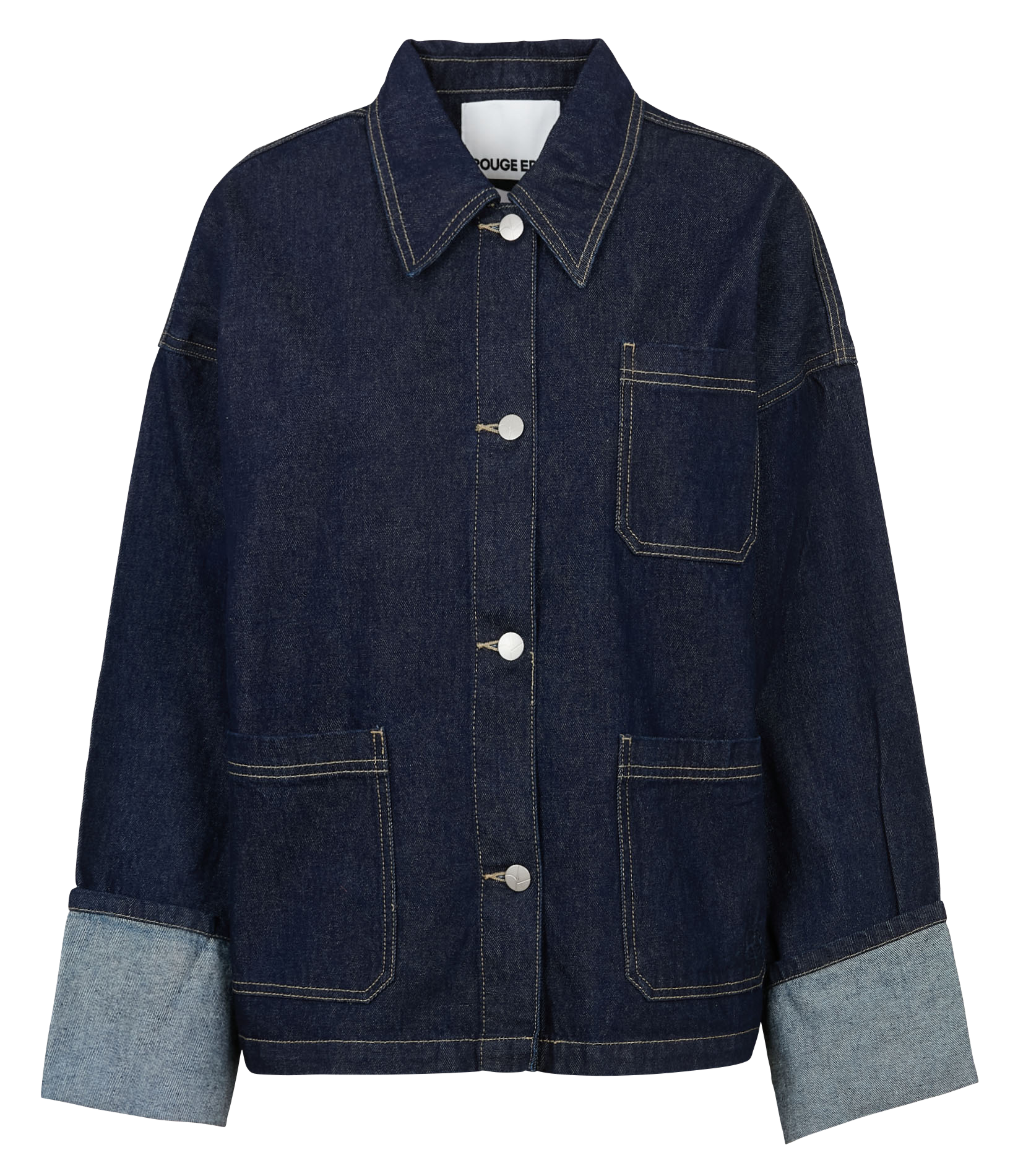 Baumwoll-Blazer ROUGE EDIT Blau