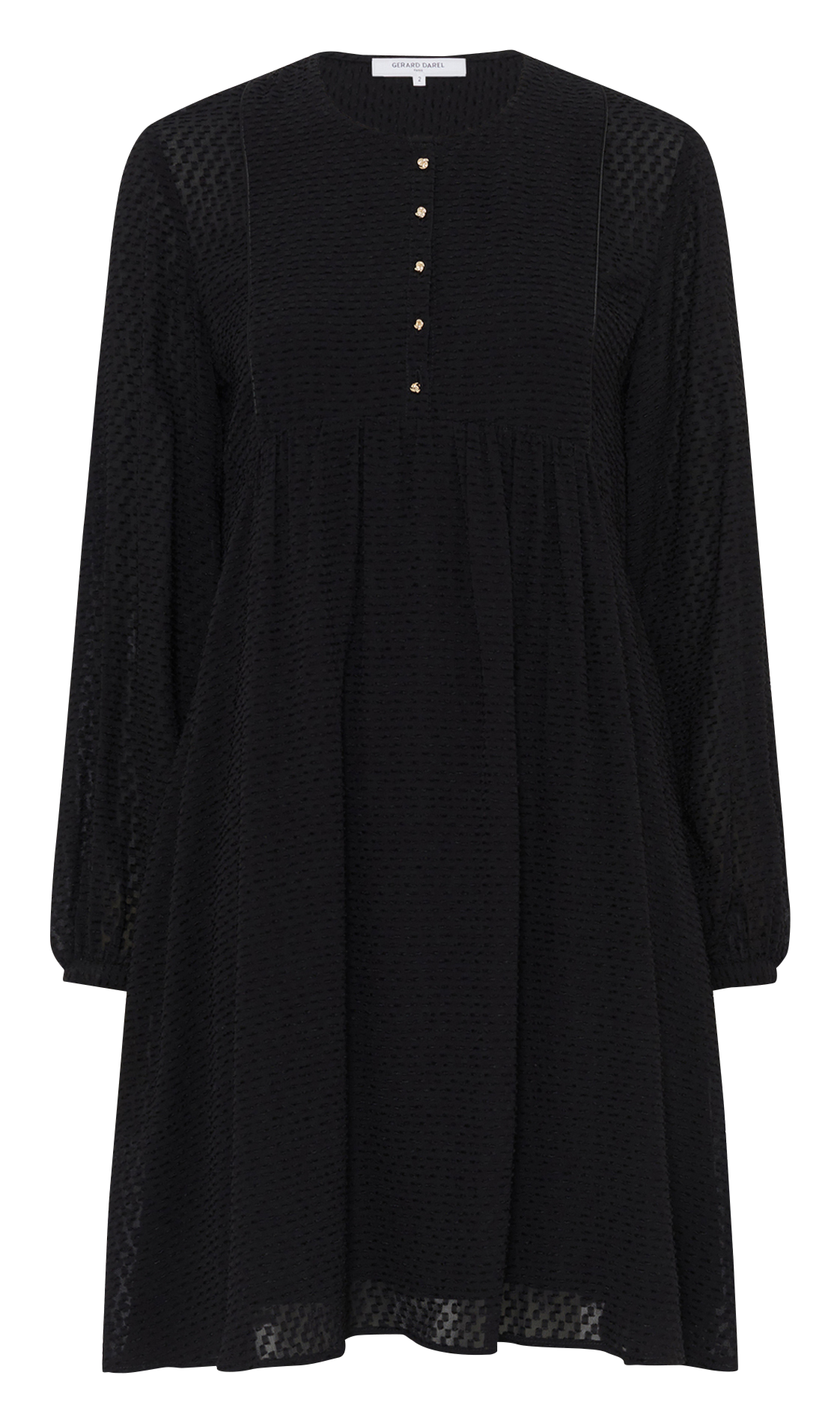 Robe courte col rond  GERARD DAREL Noir