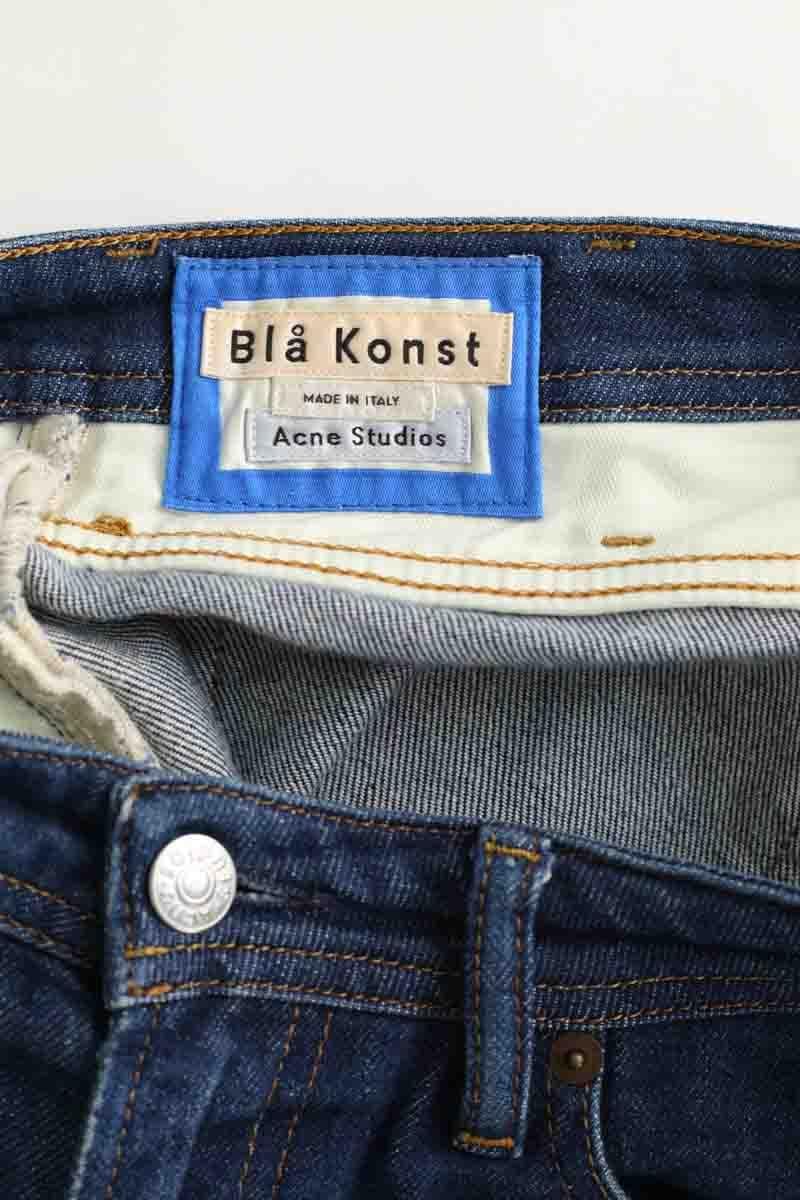 Bla Konst straight-leg cotton jeans ACNE STUDIOS - Seconde Main Blue