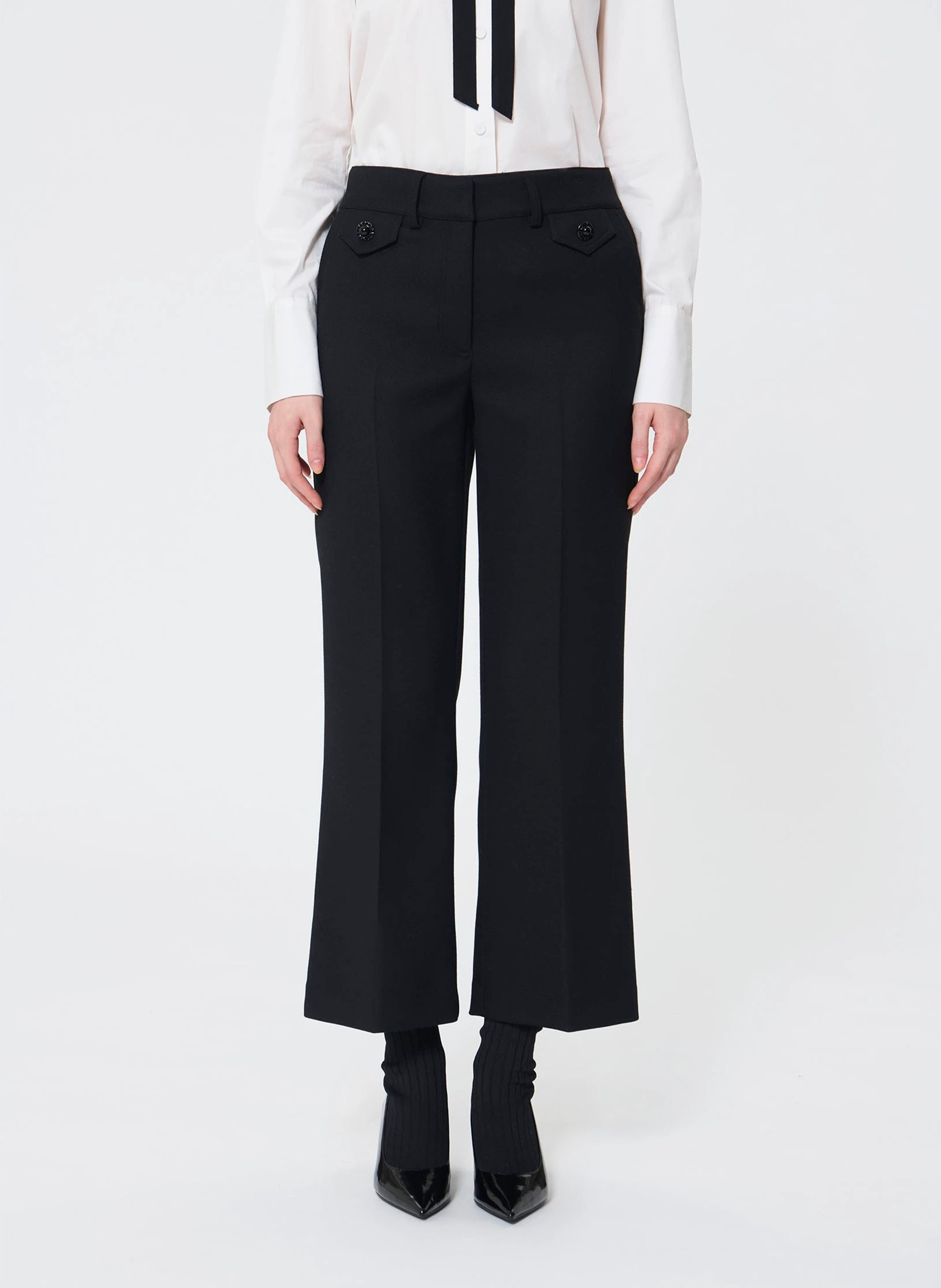 Pantalon droit  TARA JARMON Noir