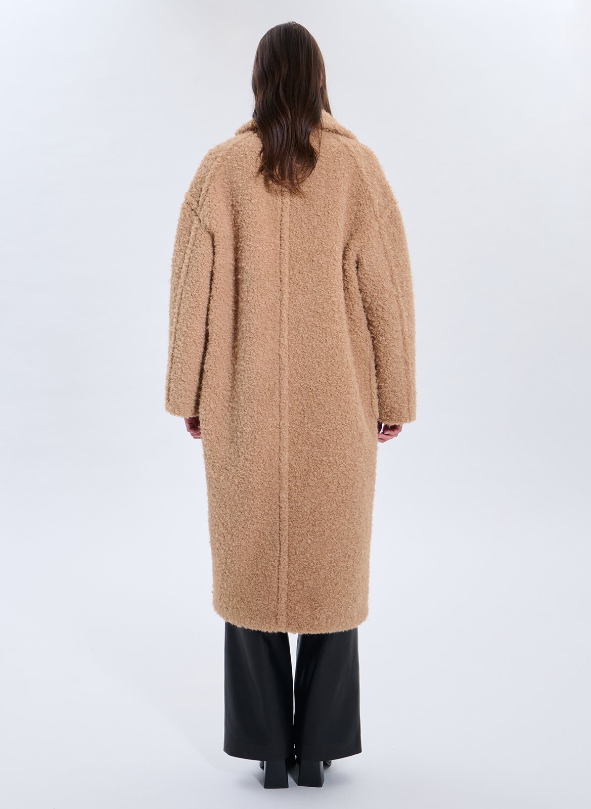 Manteau col tailleur ZAPA Marron