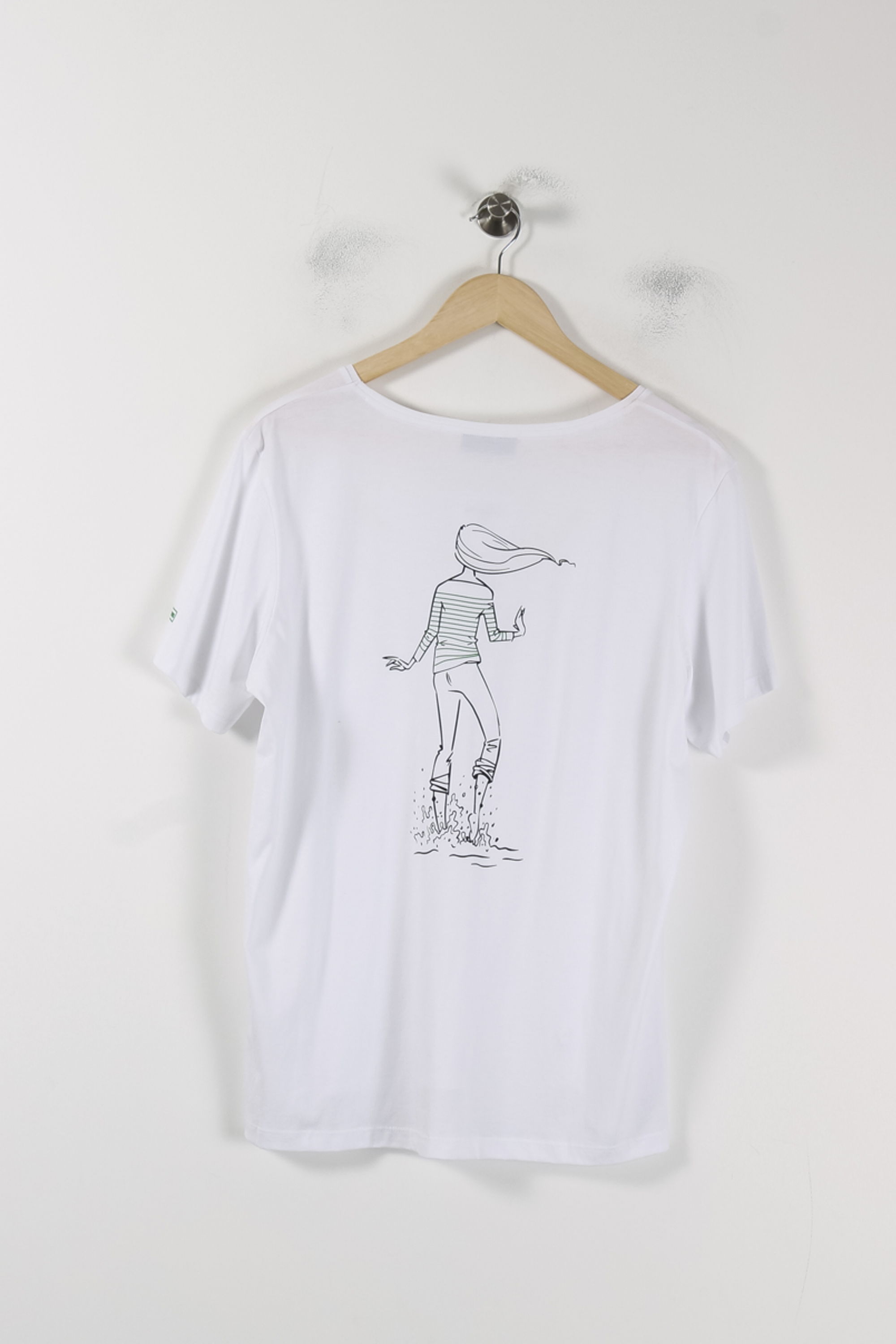 Tommy Badge T-shirt SAINT JAMES - Seconde Main White