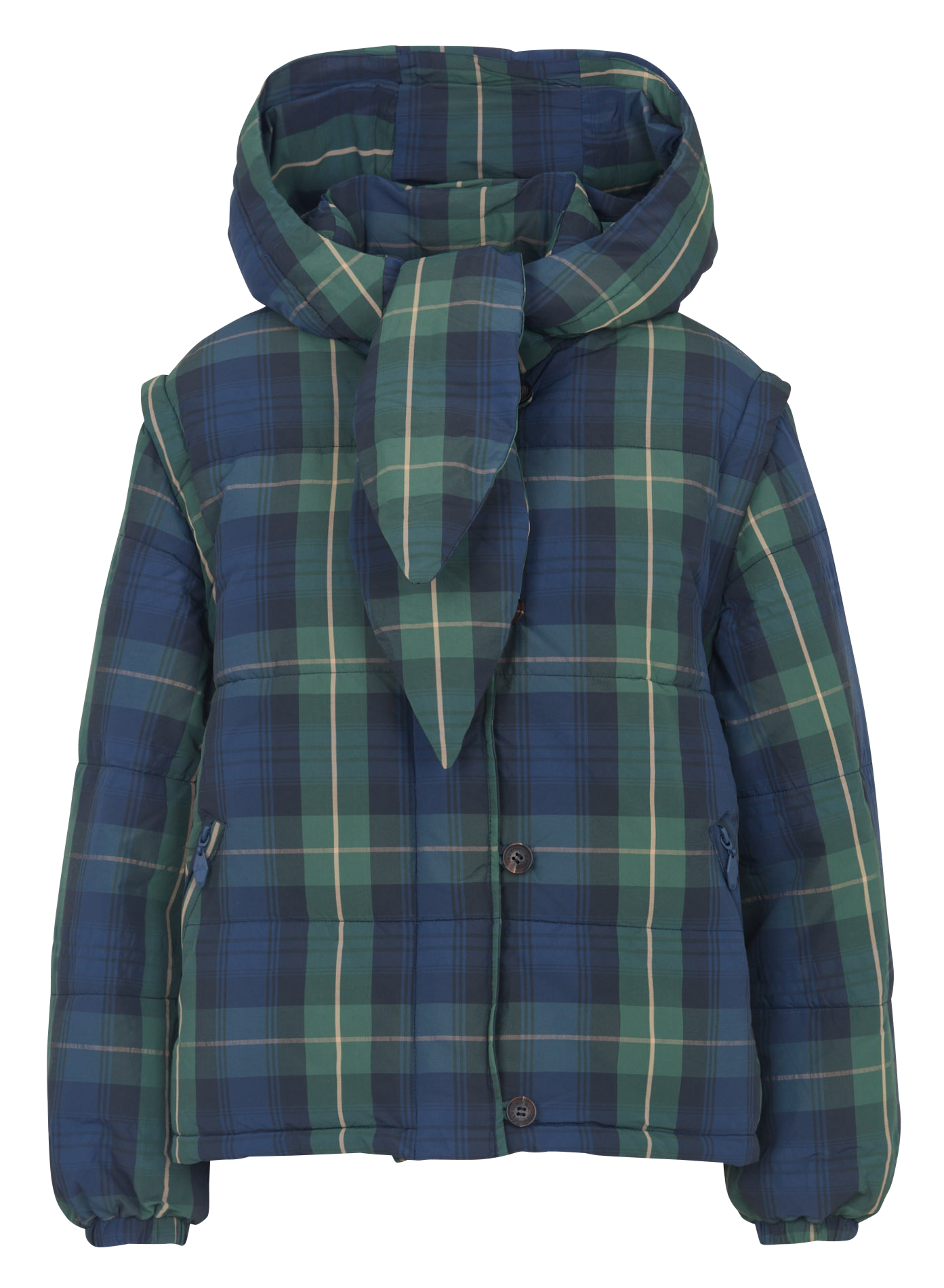 Chaqueta corta desmontable a cuadros DAMSON MADDER Multicolor