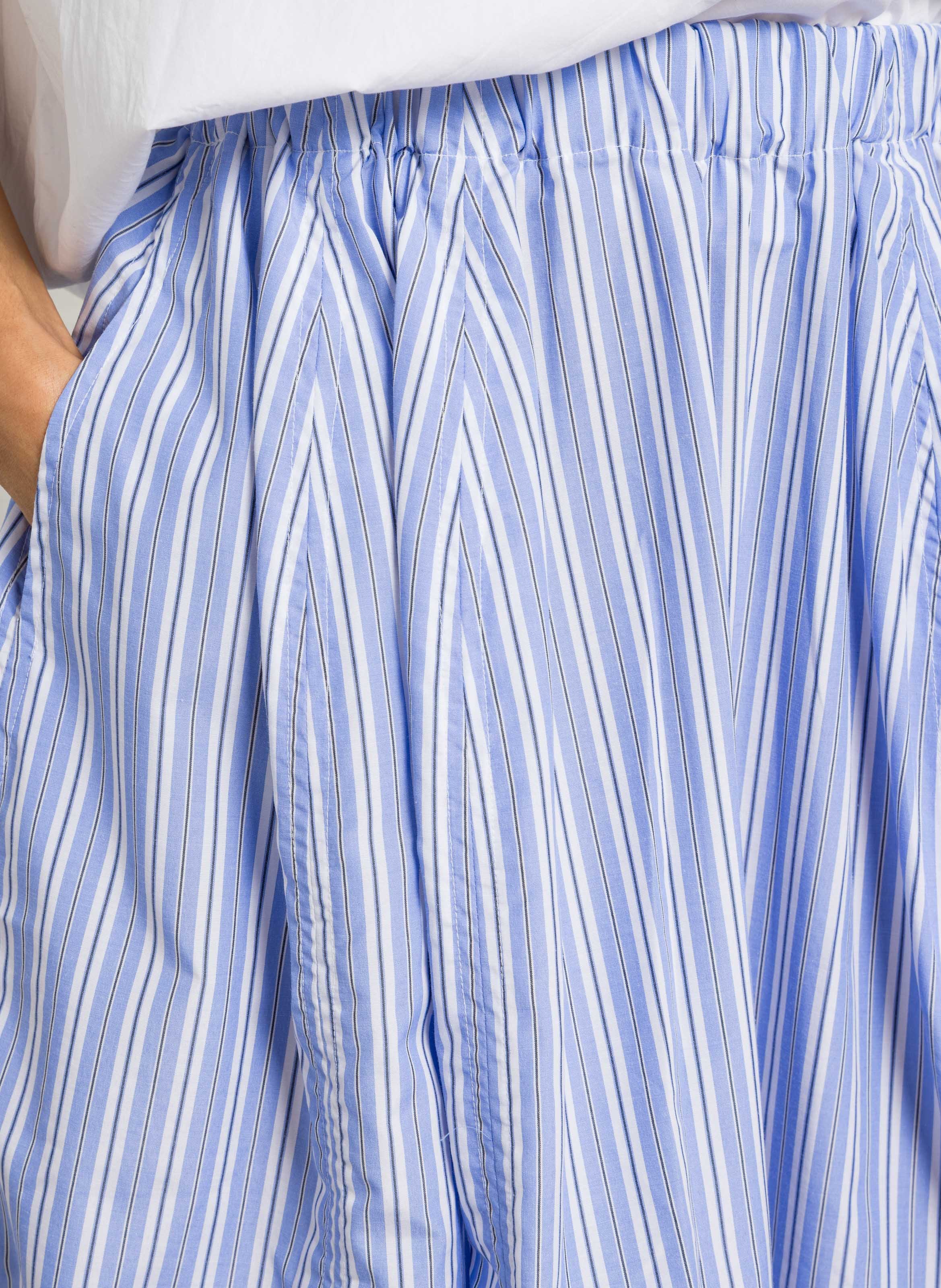 Striped flared midi skirt BELLEROSE Blue