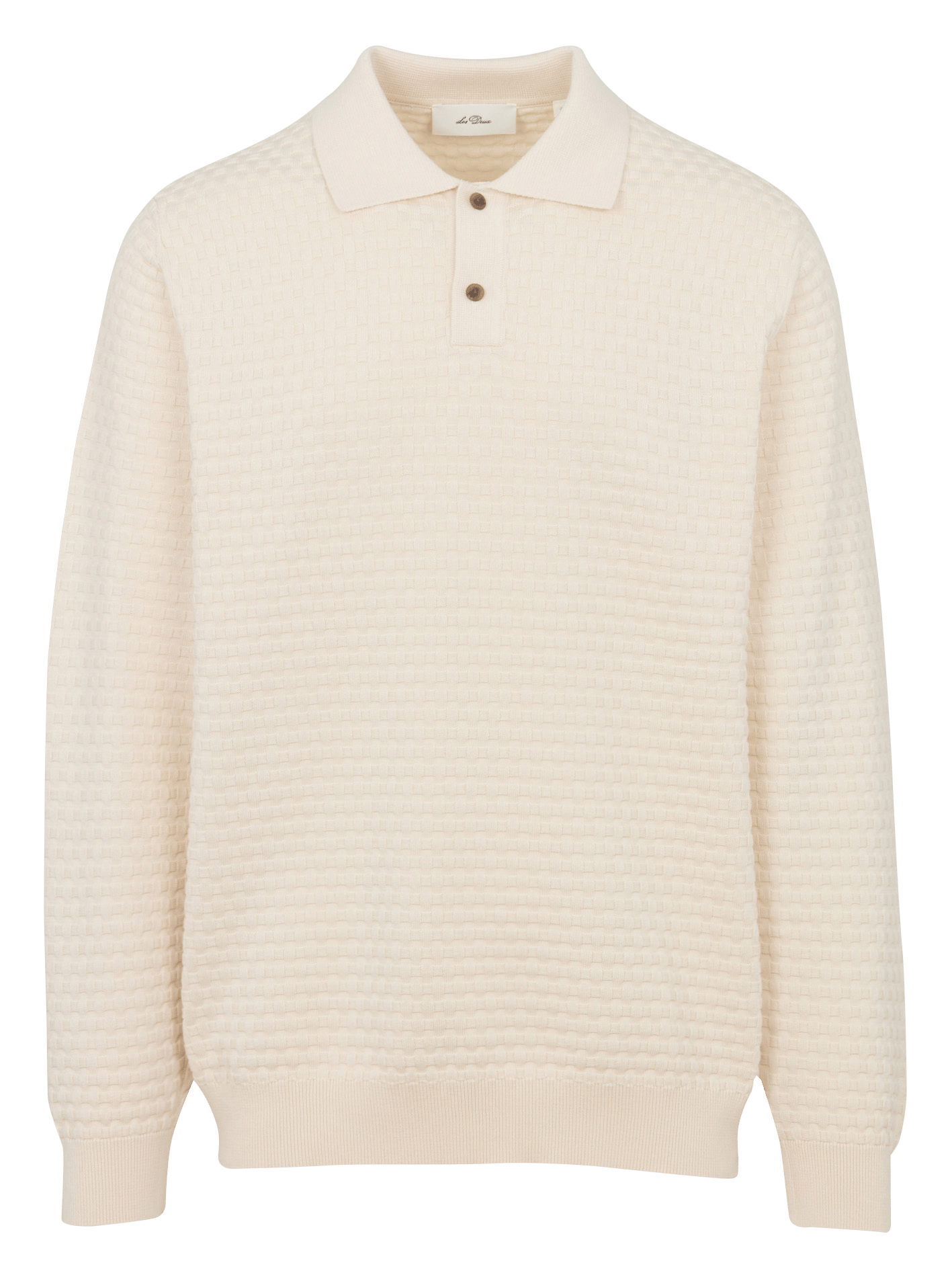 Rechte polo trui van katoen LES DEUX Beige