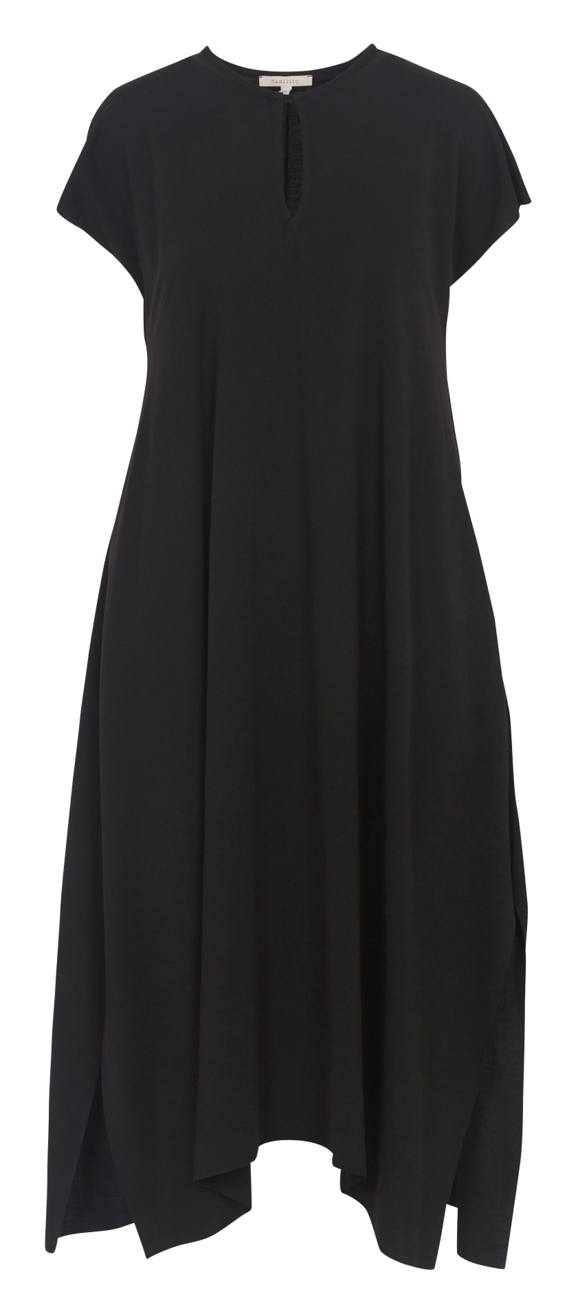 Round-neck midi dress HUMILITY Black