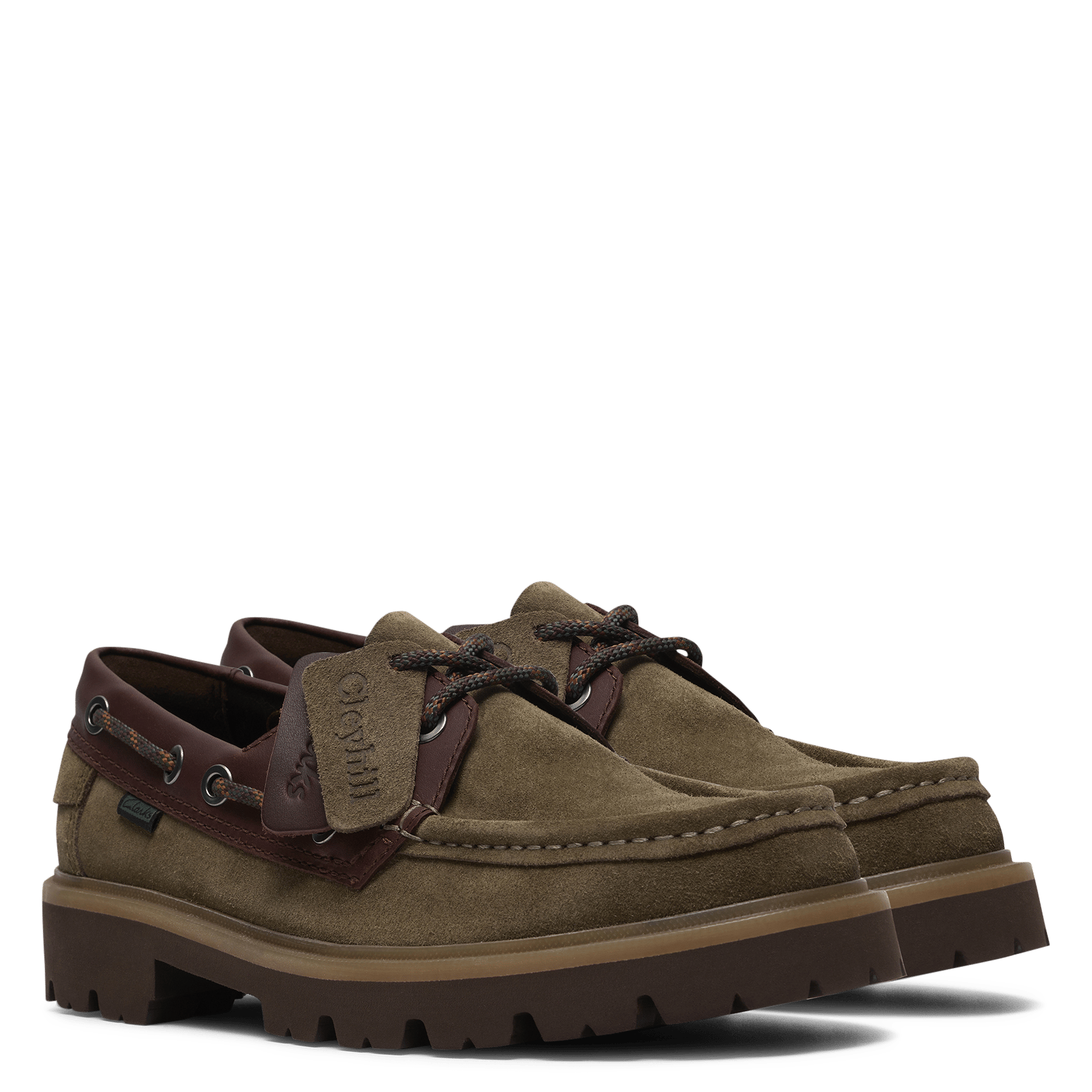 Suède bootschoenen CLARKS Groen