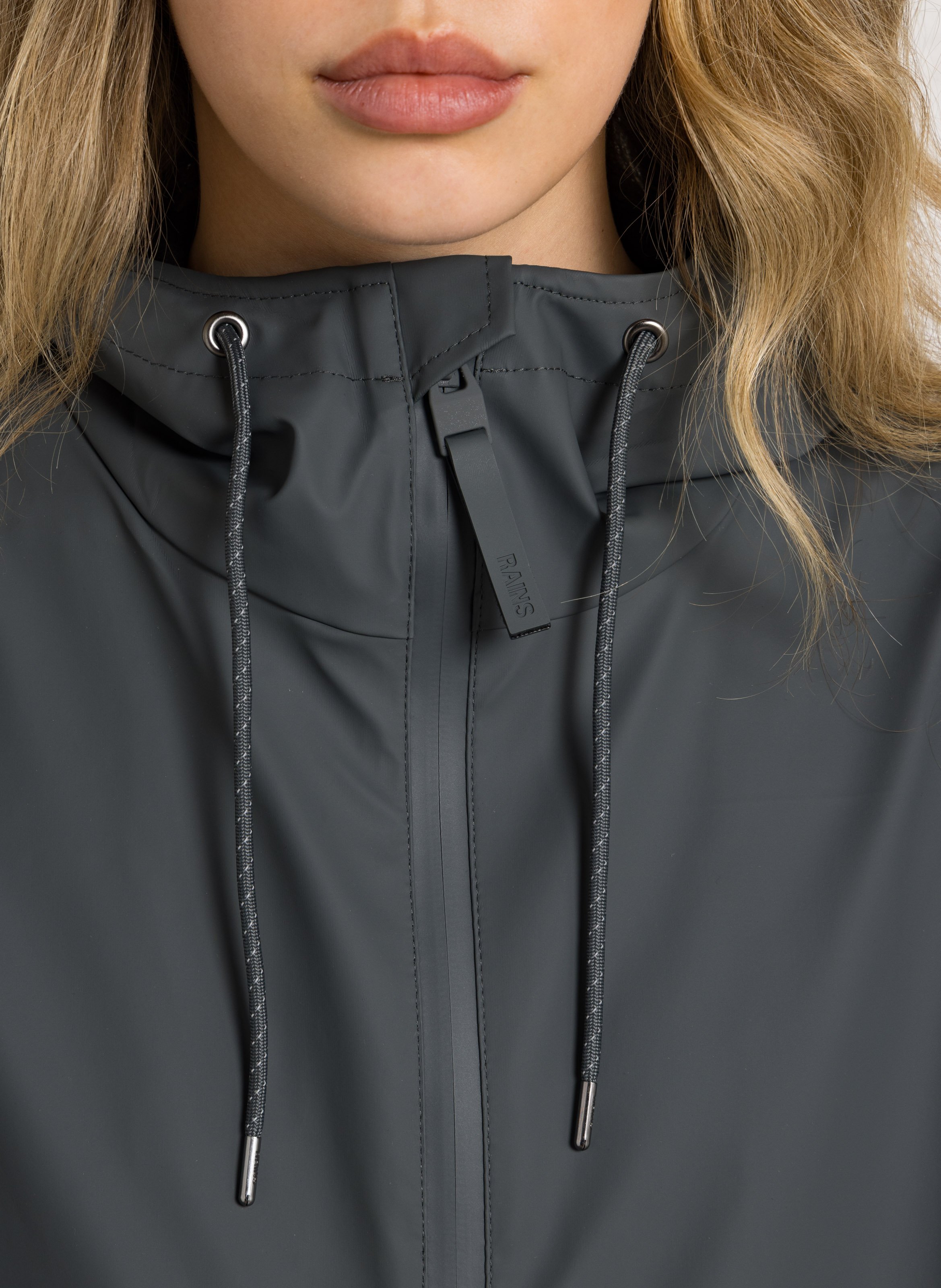 Cotton parka with hood RAINS Grey