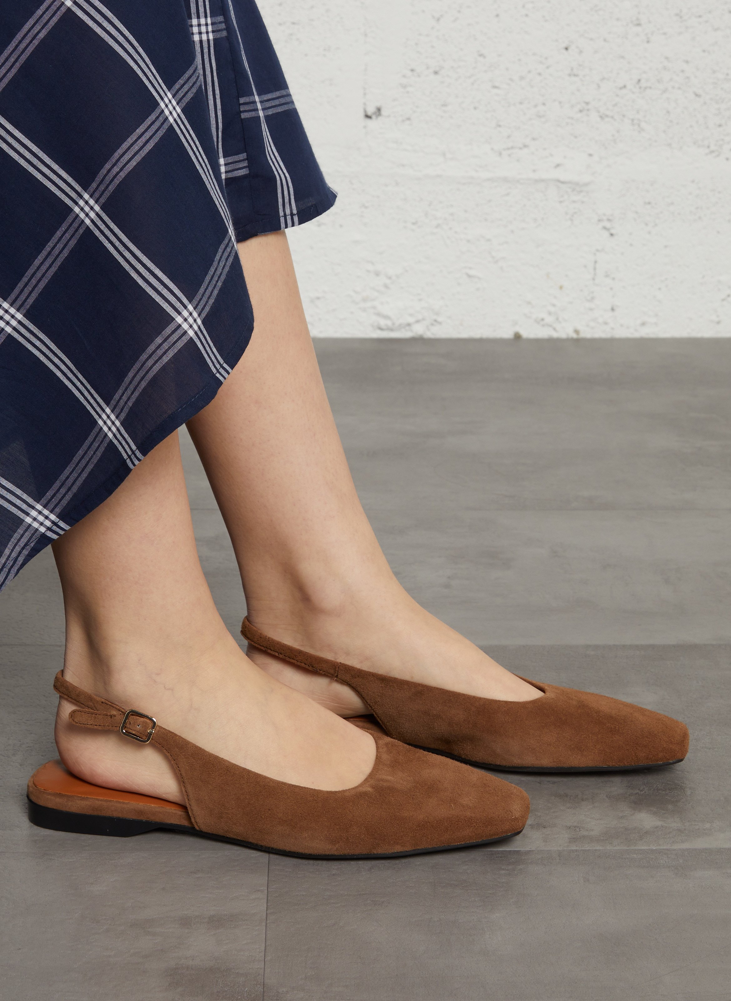 Halbhohe Ledersandalen VAGABOND Braun