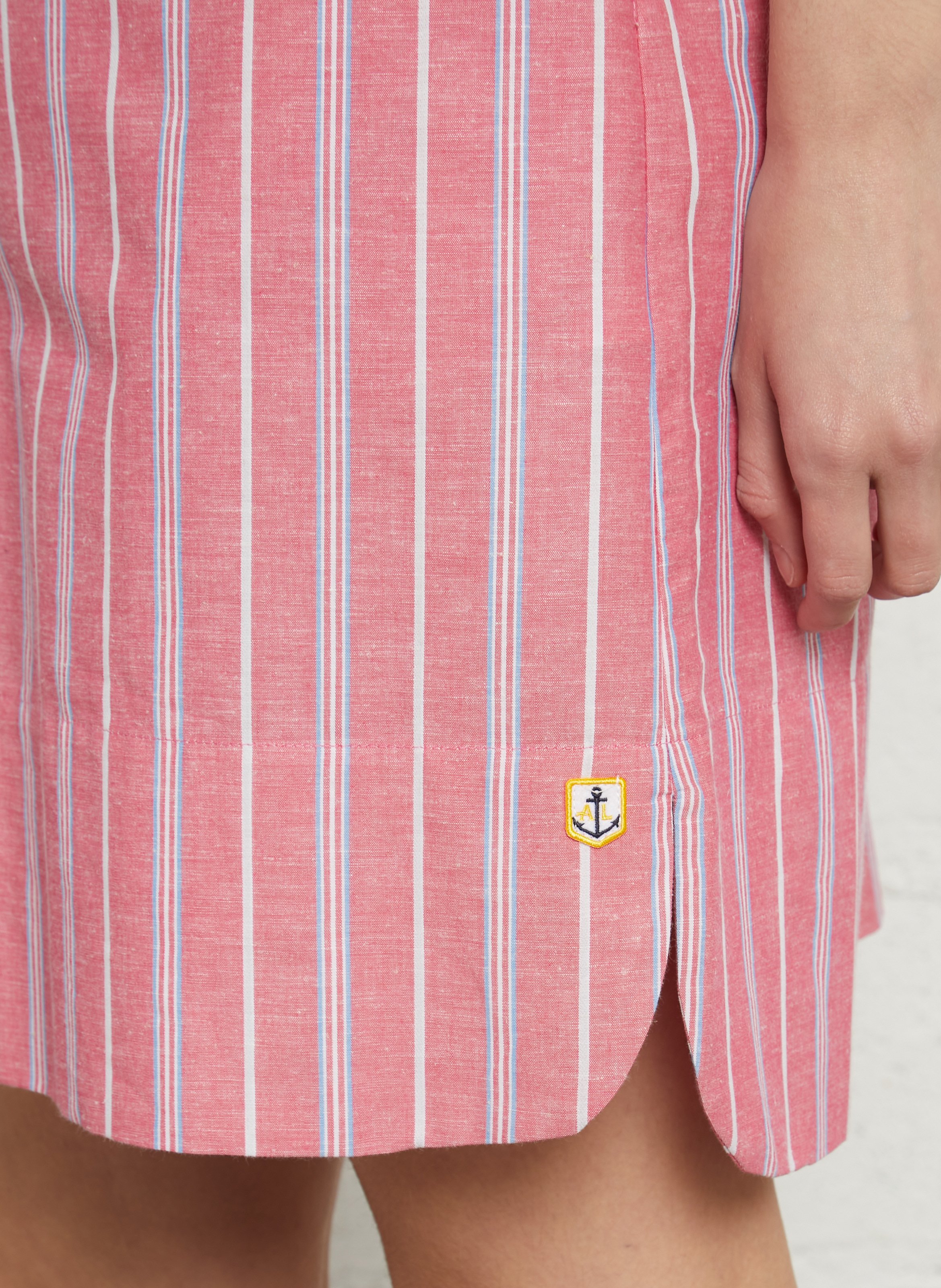 Robe courte à rayures  ARMOR LUX Rose