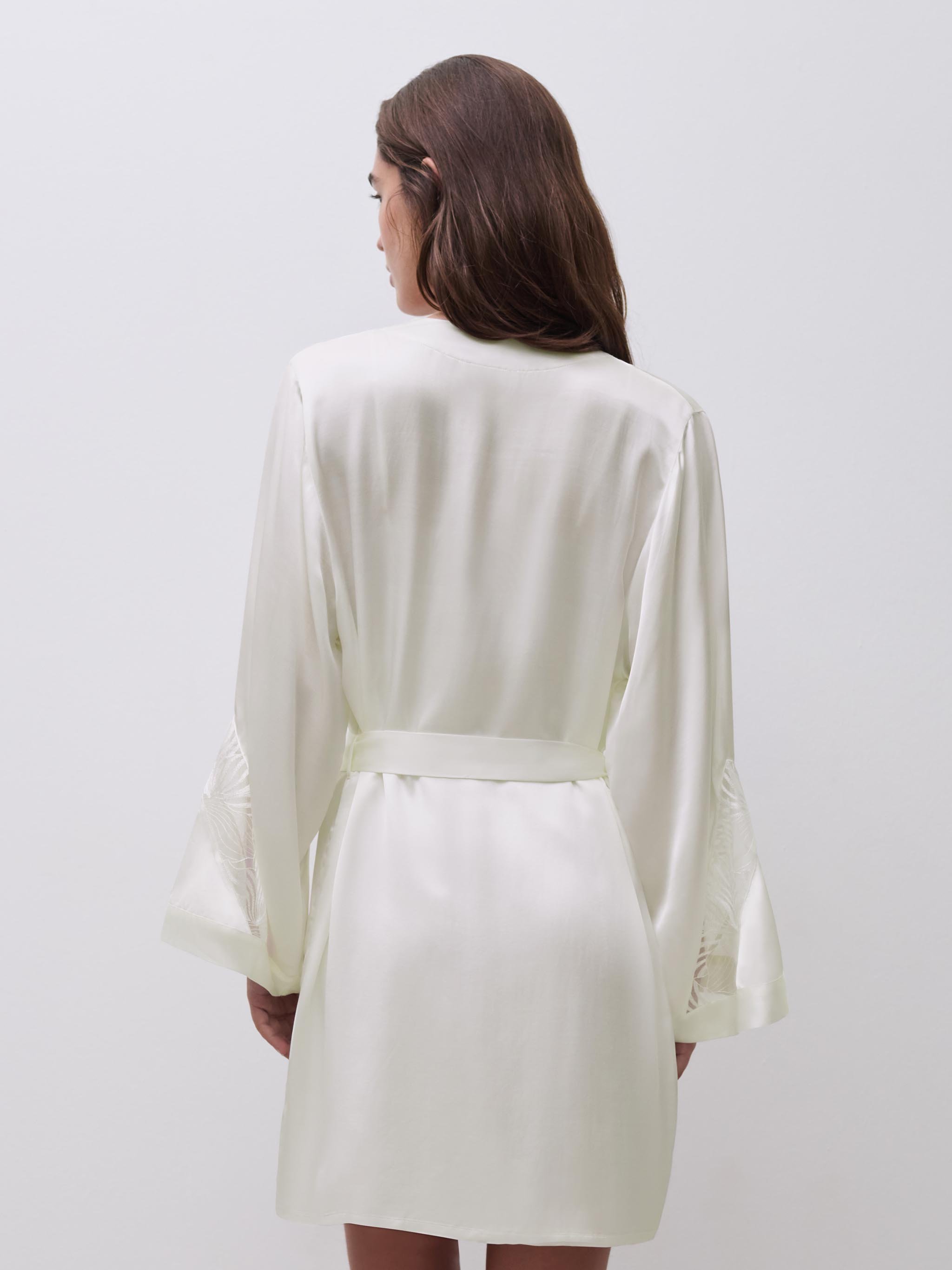 Embroidered kimono CHANTELLE Beige